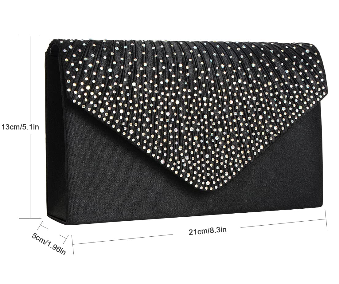 Elegant Women's Clutch Purse for Evening, Wedding, Party & Prom | Crossbody Handbag for Formal Events & Cocktail Nights | Perfect for Date Night, Bridal Shower & Special Occasions