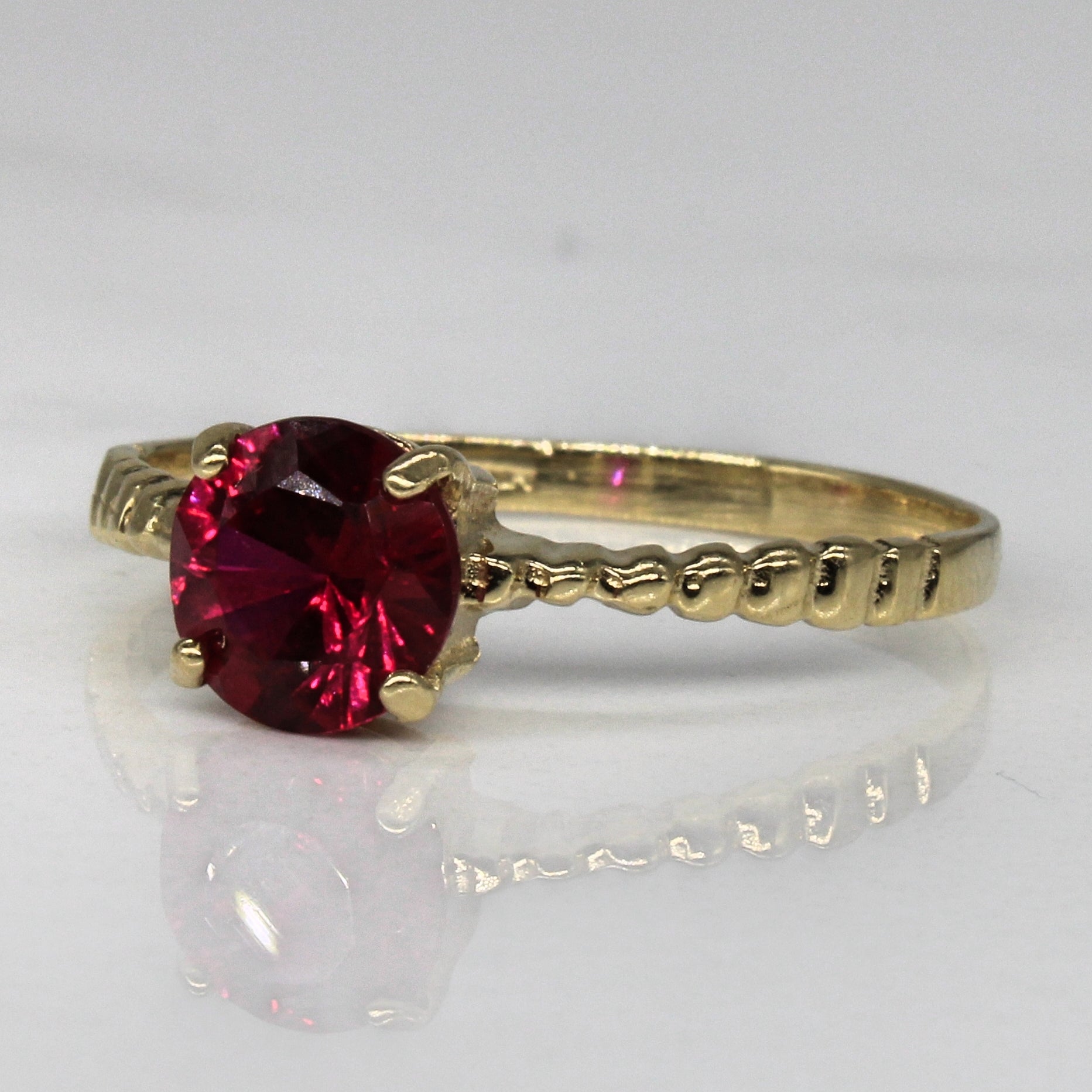 1.00ct Ruby Cocktail Ring for Women - Size 8 | Elegant Vintage Style Statement Jewelry for Parties, Weddings & Special Occasions
