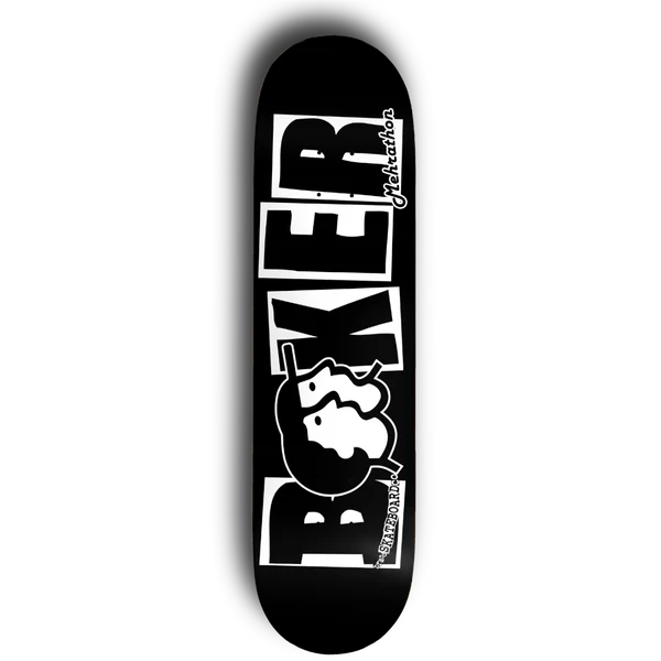 Baker X Mehrathon Brand Logo Skateboard Deck 8.25 - High-Quality Professional Skateboard for Street & Park Riding