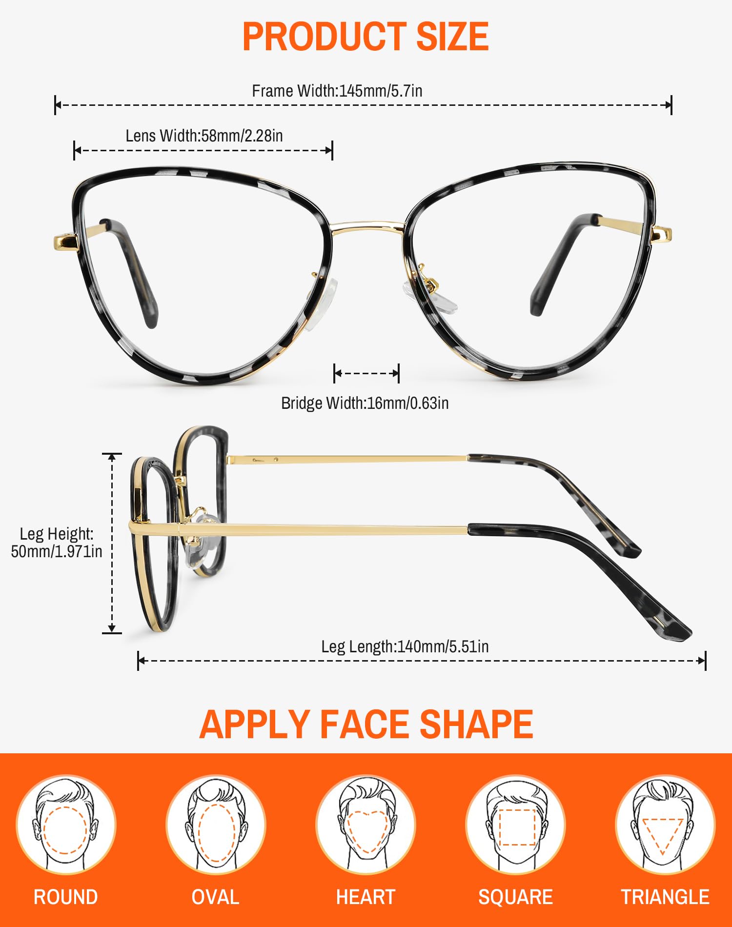 Blue Light Blocking Glasses for Women - Fashion Anti UV Computer Glasses to Reduce Digital Eye Strain - Leopard Print Frame for Work, Gaming & Screen Time