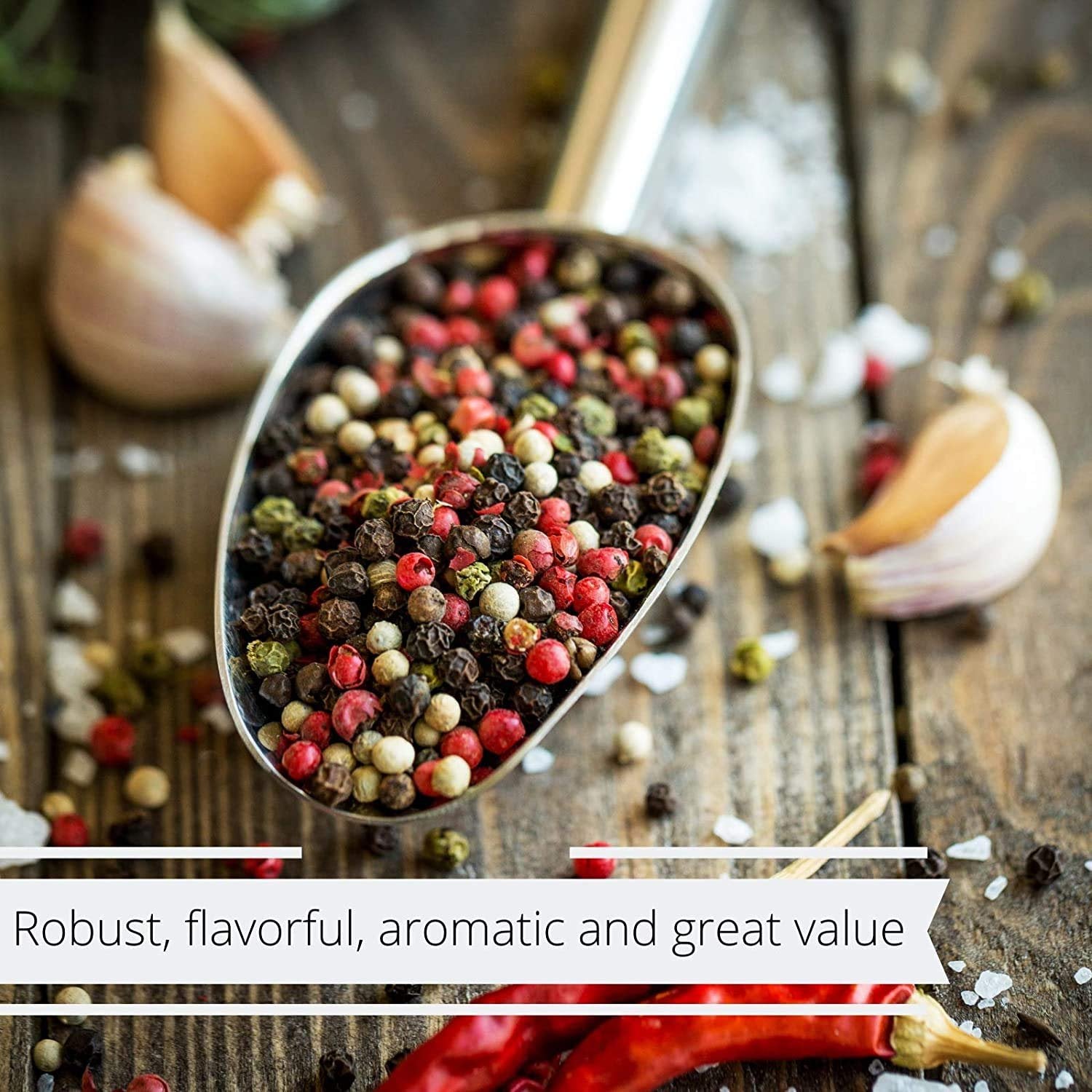 Premium Whole Peppercorn Medley - 30oz Bulk Size with Airtight Reusable Container - Perfect for Grilling, Cooking & Gourmet Seasoning