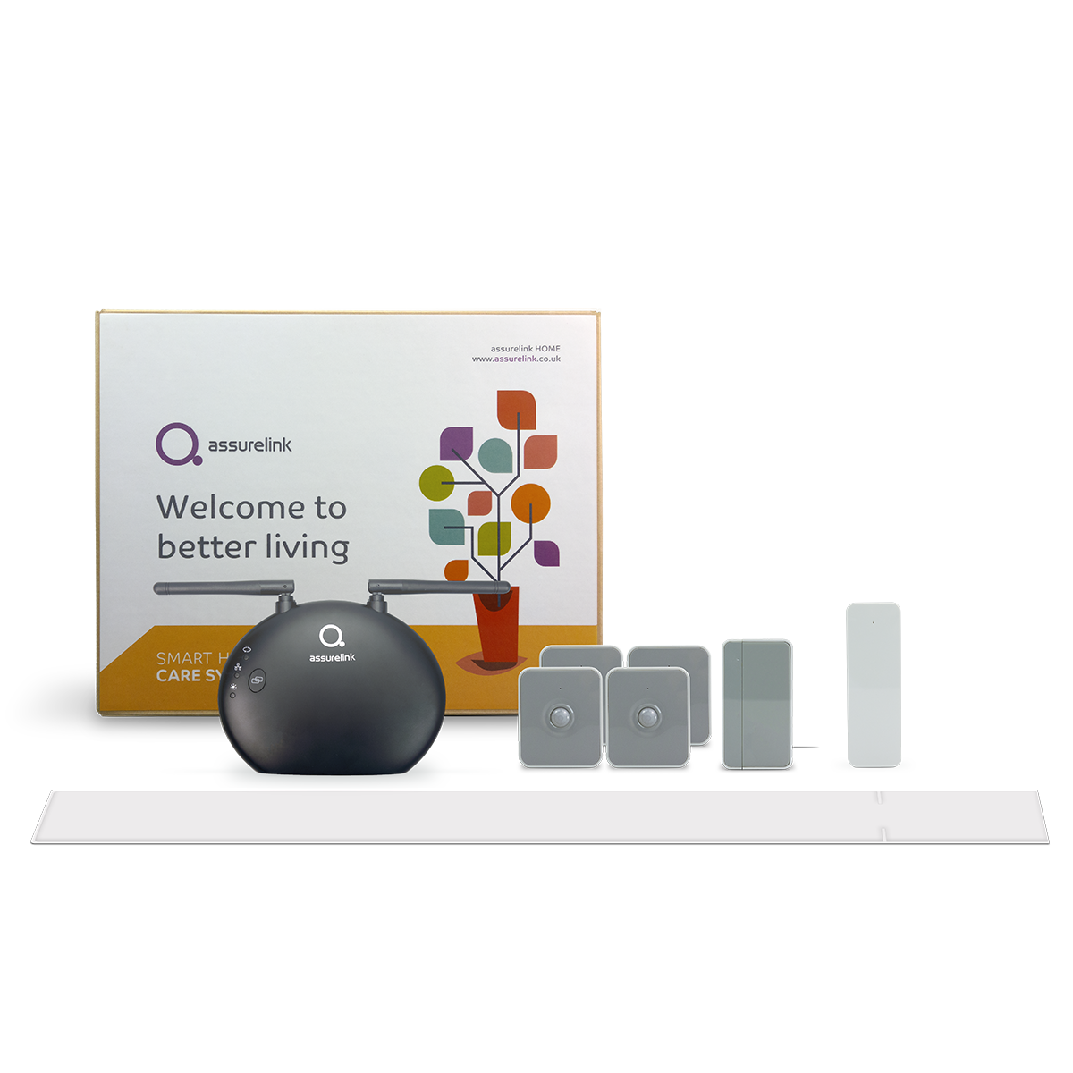 Assurelink Smart Home Security Monitoring System - Wireless Alarm Kit with Motion Sensors & 24/7 Alerts for Home & Office Protection