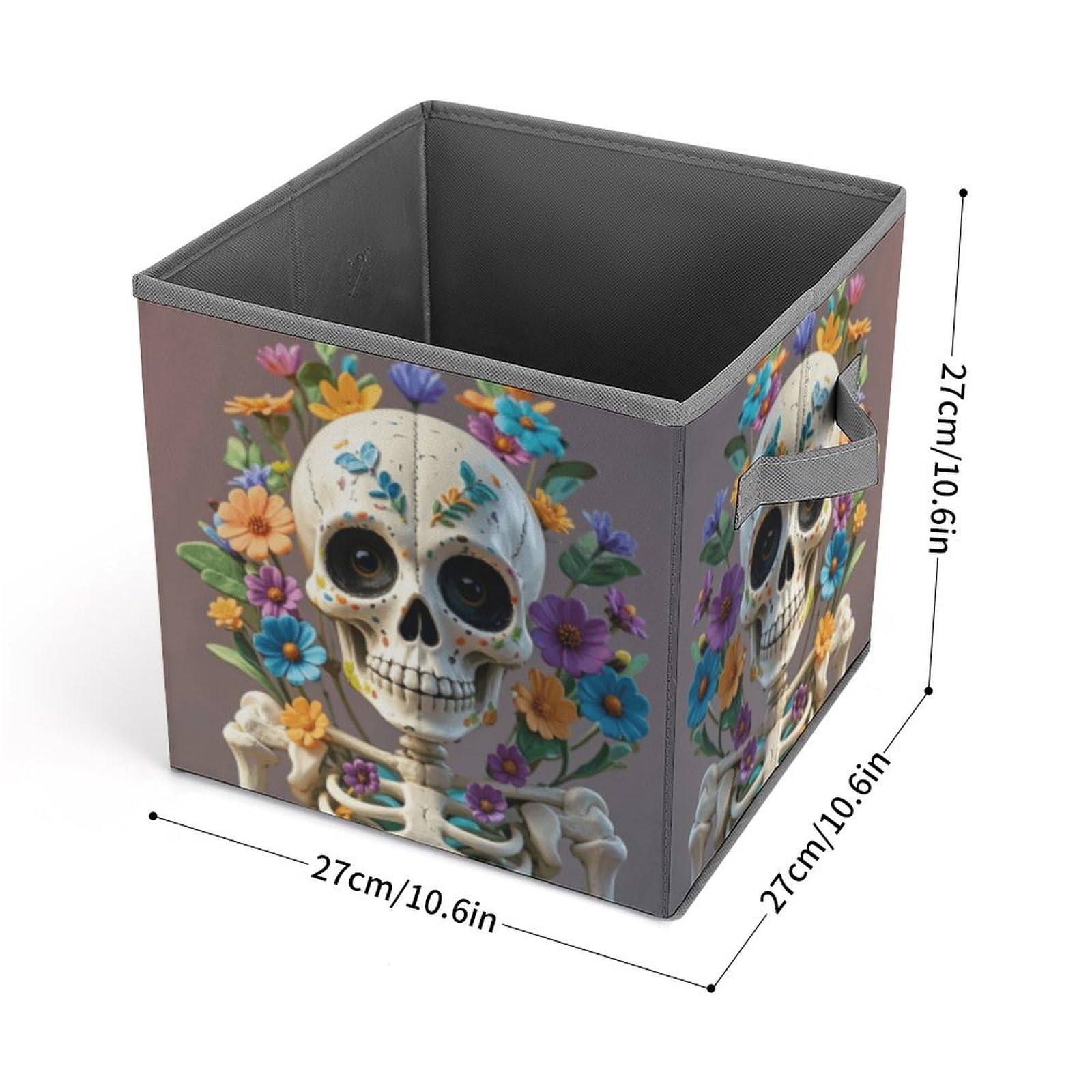 Collapsible Storage Bins with Handles - Foldable Organizer for Closet, Bedroom & Office