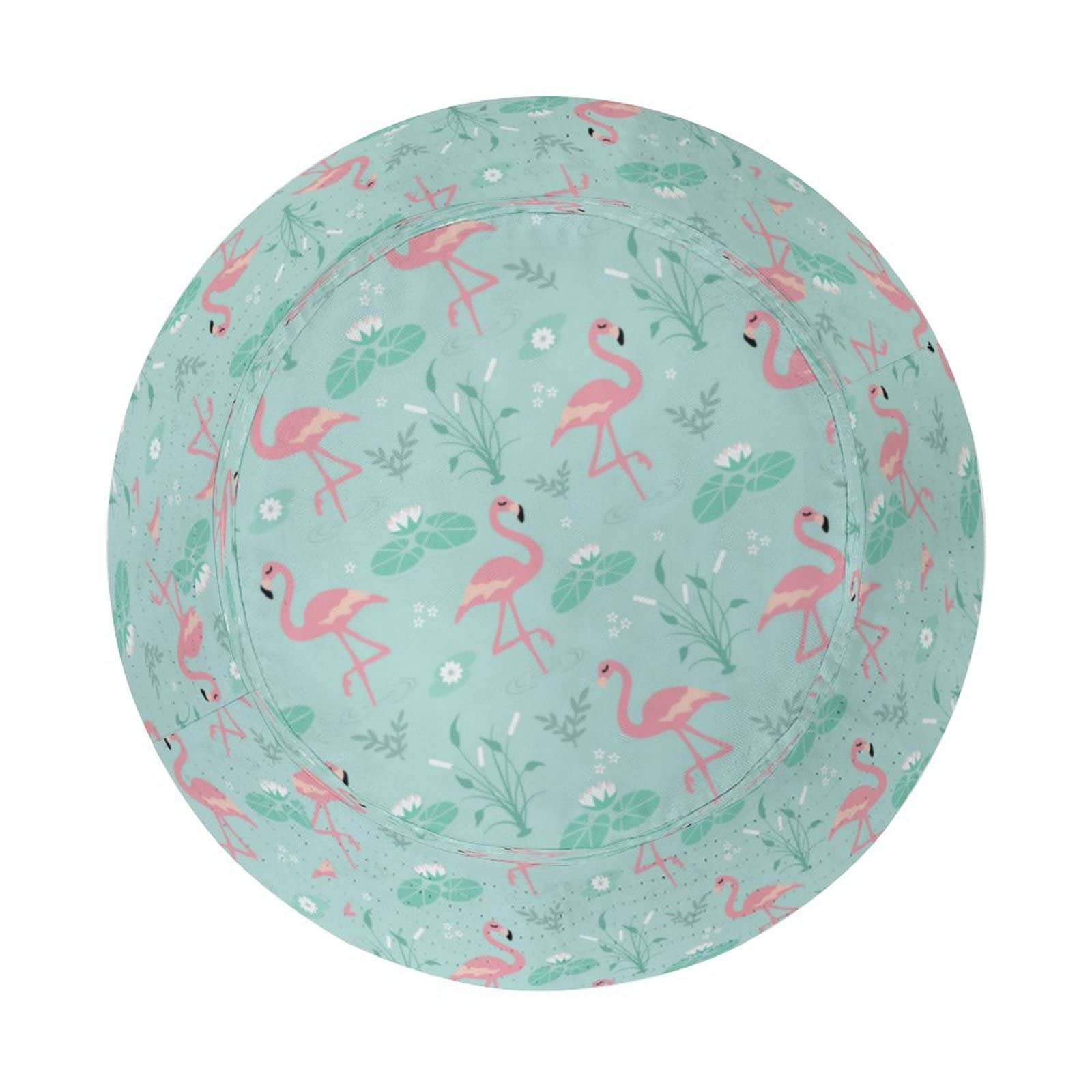 Stylish Floral Bucket Hat for Women & Men - Lightweight Packable Summer Sun Hat for Beach, Travel & Outdoor Activities - Unisex Flamingo Print Fisherman Cap