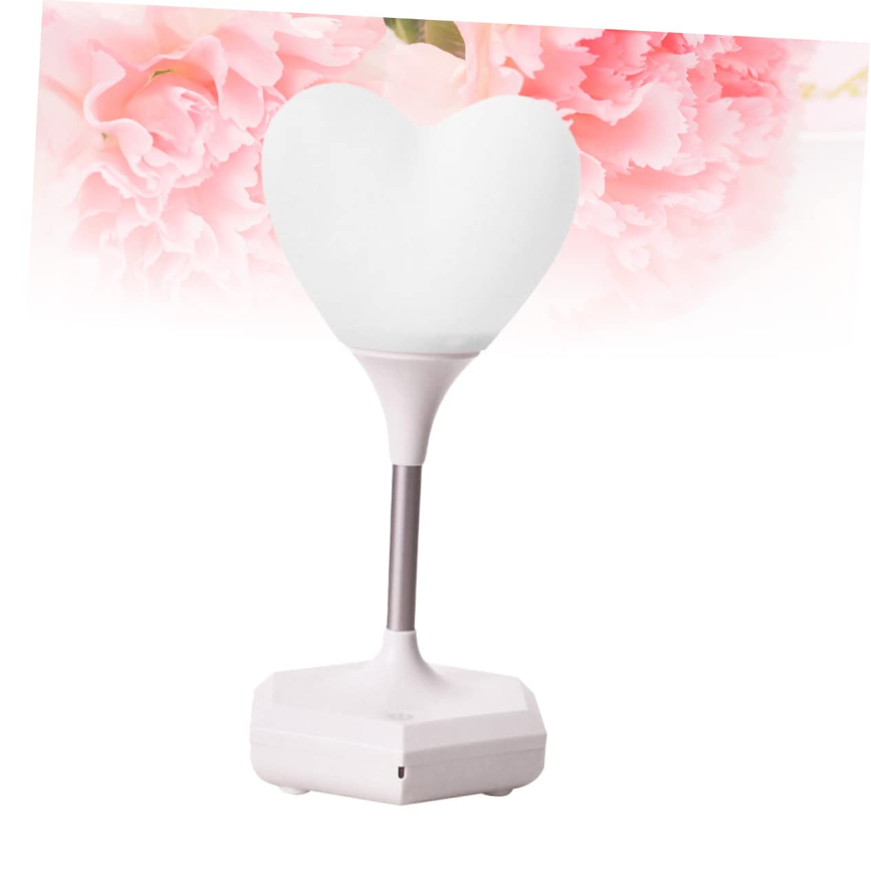 HEMOTON Heart Shaped LED Night Light with USB Charging - Touch Control, Soft Warm Light for Bedroom, Nursery, Valentine's Day Gift, Home Decor (Perfect for Romantic Nights, Kids' Rooms & Cozy Ambiance)