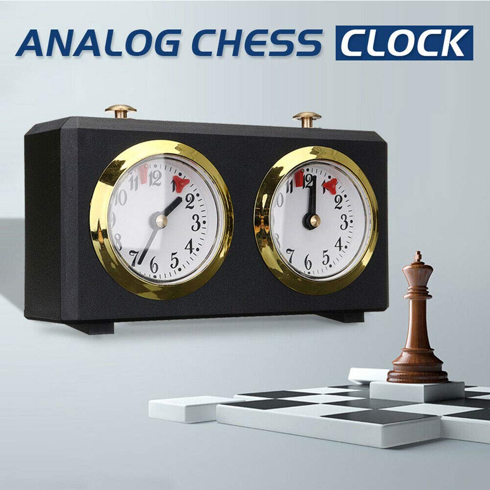 Professional Competition Mechanical Chess Clock - I-GO Analog Timer for International & Chinese Chess - Perfect for Tournaments, Clubs, and Home Games