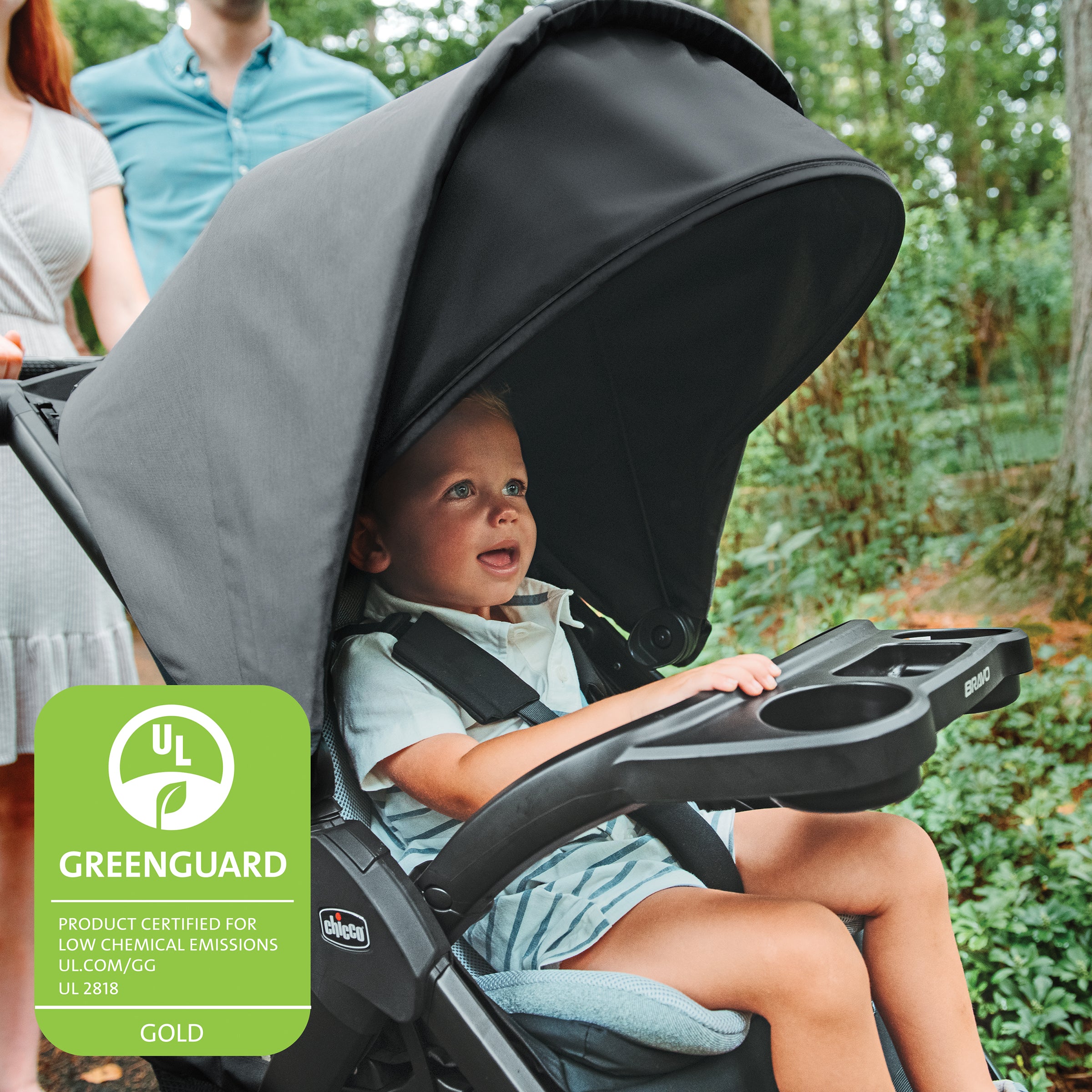 Chicco Bravo LE ClearTex Quick Fold Lightweight Stroller for Babies & Toddlers - Compact Travel Stroller for Shopping, Walks & Airplane Trips