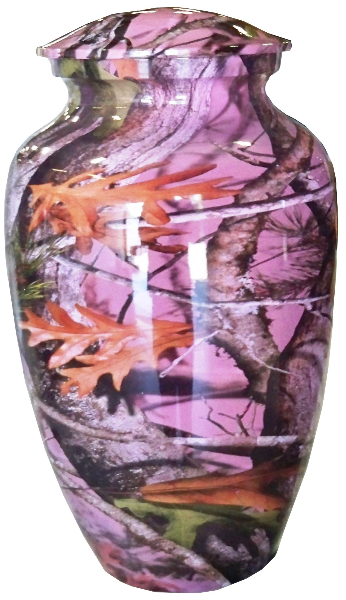 Pink Camo Adult Cremation Urn - Elegant Memorial Keepsake for Ashes - Perfect for Home Display, Funeral Services & Memorial Ceremonies