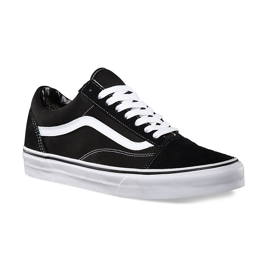 VANS Old Skool Classic Skate Shoes for Men & Women - Black/White Authentic Canvas Sneakers - Perfect for Streetwear, Skateboarding & Casual Fashion