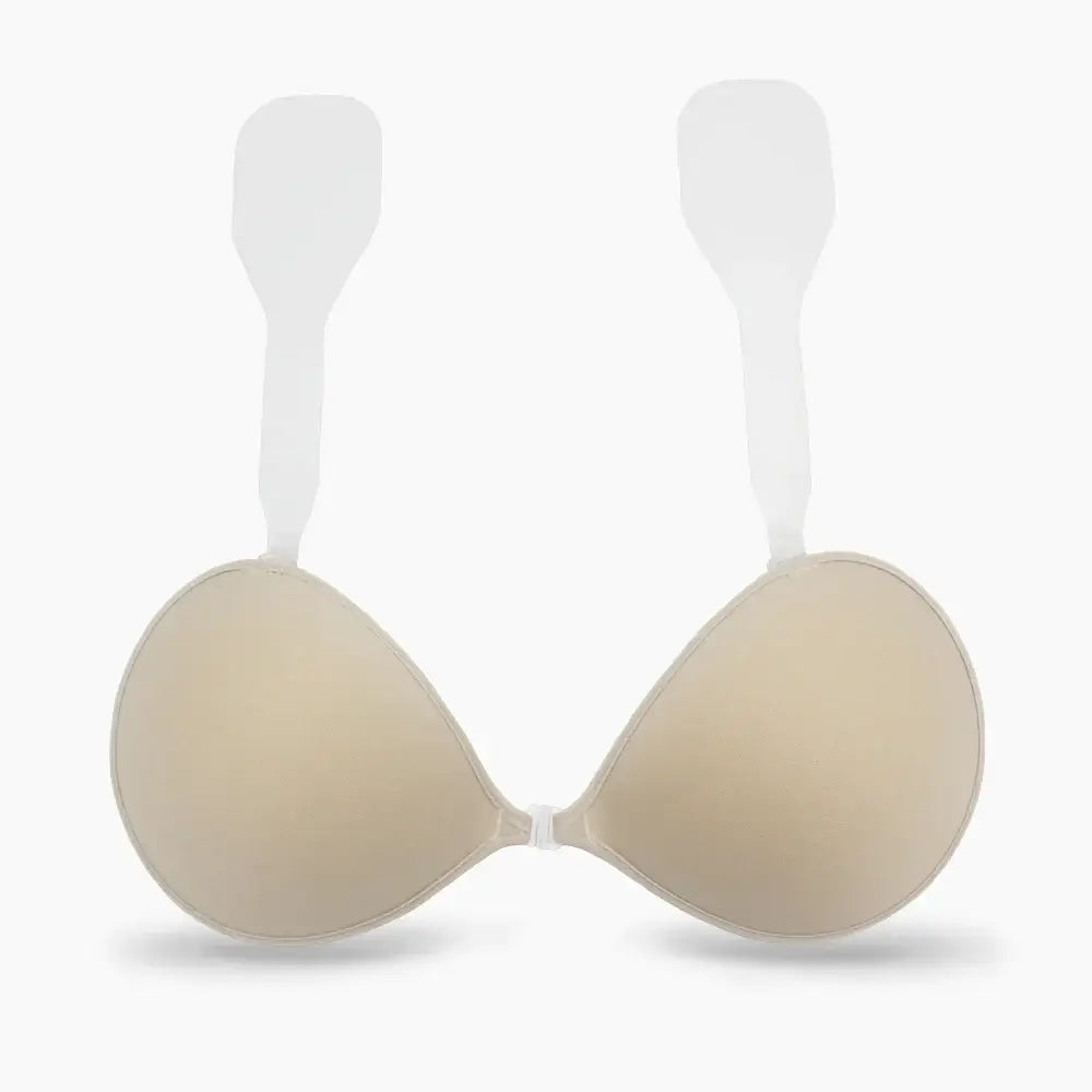 Nubra Clio Adhesive Silicone Bra - Invisible Strapless Sticky Bra for Women - Perfect for Backless Dresses, Wedding Gowns & Special Occasions
