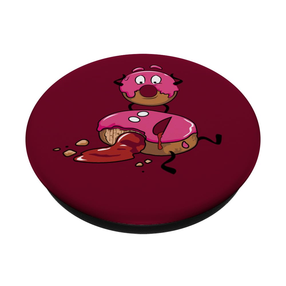 Funny Pink Doughnut Pun PopSockets - Swappable PopGrip with Bavarian Jelly Design - Perfect for Phones, Tablets & Laptops - Great Gift for Donut Lovers & Humor Fans