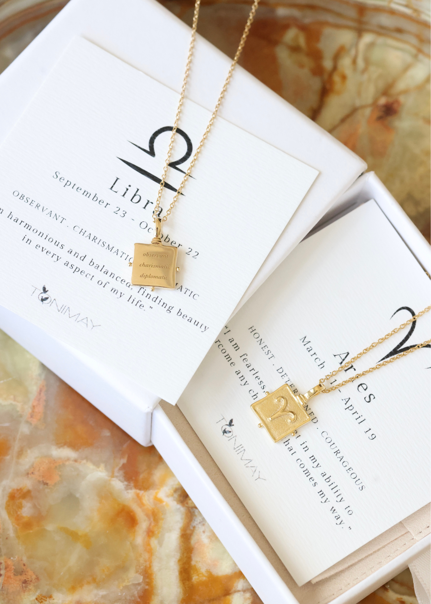 Zodiac Gold Necklace for Women - 12 Zodiac Signs Pendant Necklace - Real Gold Plated Jewelry Gift for Birthday, Anniversary & Valentine's Day - Perfect for Everyday Wear & Special Occasions
