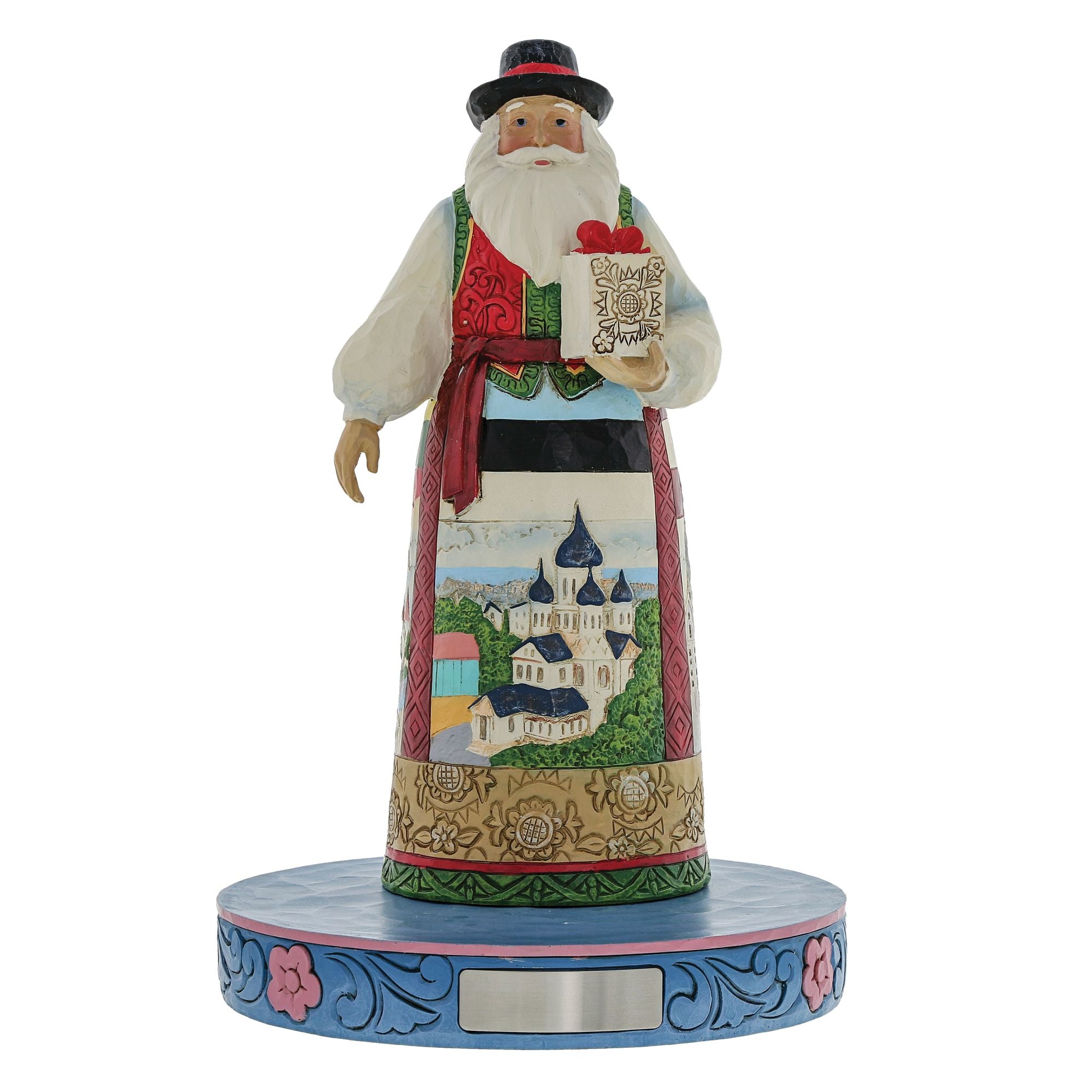 Santa Around The World Baltic Christmas Ornament - Unique Handmade Holiday Decor for Tree & Home - Perfect for Christmas Decorations, Gift Giving & Festive Celebrations