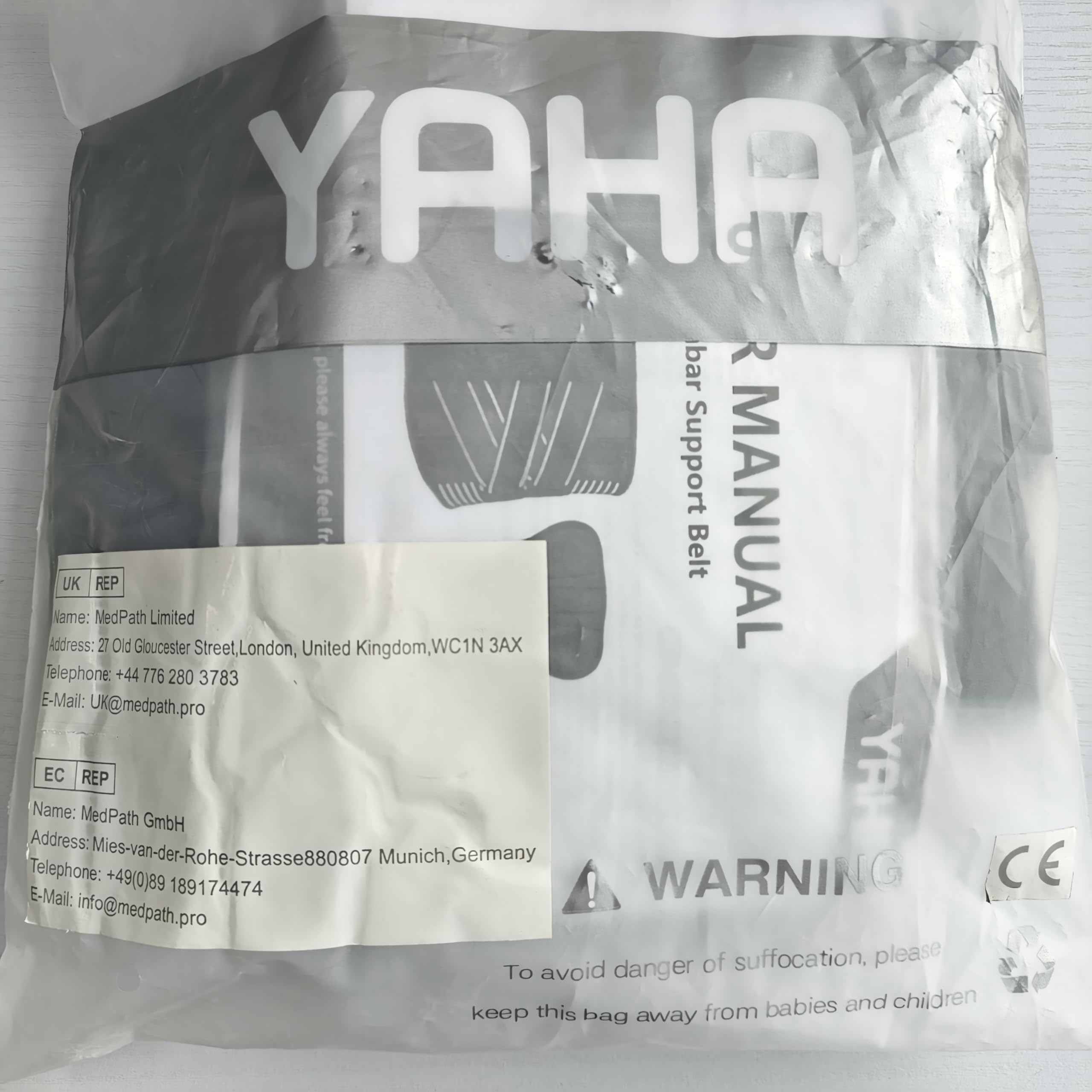 YAHA Adjustable Back Brace for Lower Back Pain Relief - Lumbar Support Belt with 7 Stays & Breathable Pad for Herniated Disc, Sciatica - Ideal for Heavy Lifting, Office Work & Post-Surgery Recovery - Men & Women (Size L)