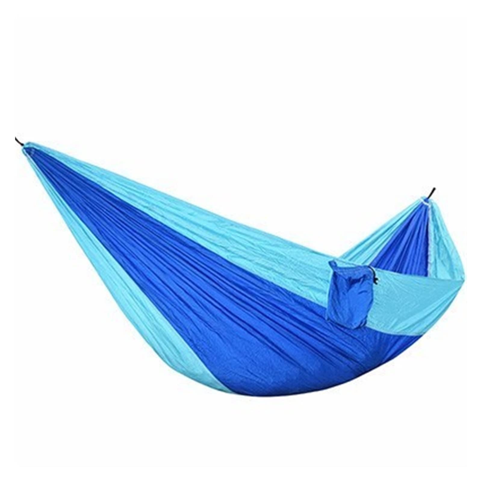 Portable Double & Single Camping Hammock with 2 Hanging Ropes - Lightweight Nylon Parachute Hammock for Backpacking, Travel, Beach, Backyard, Hiking - Perfect for Outdoor Adventures, Relaxation & Playground Swing