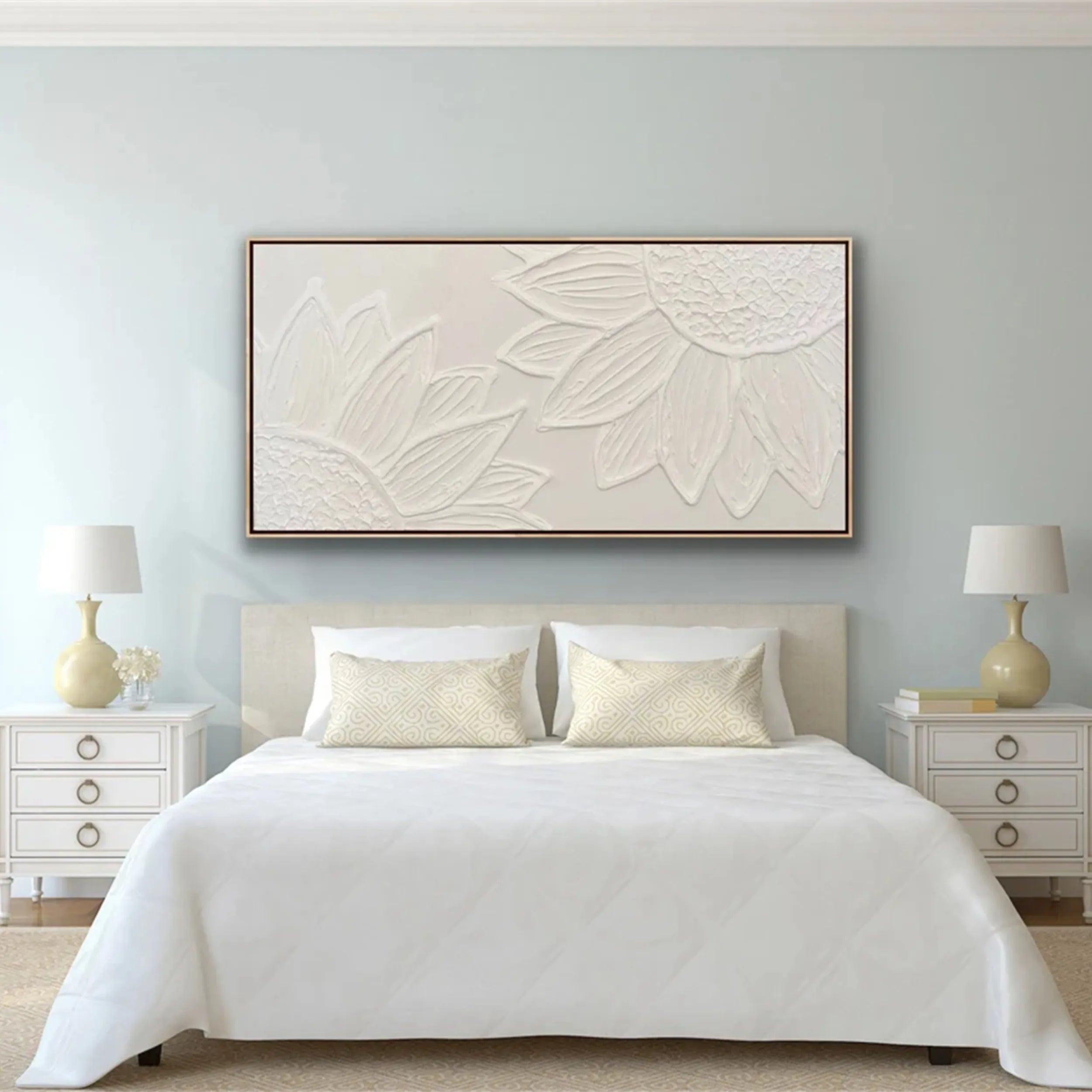 Flower and Tree Painting #FT073 - Handmade Canvas Wall Art for Home & Office Decor - Perfect for Living Room, Bedroom, or Gift