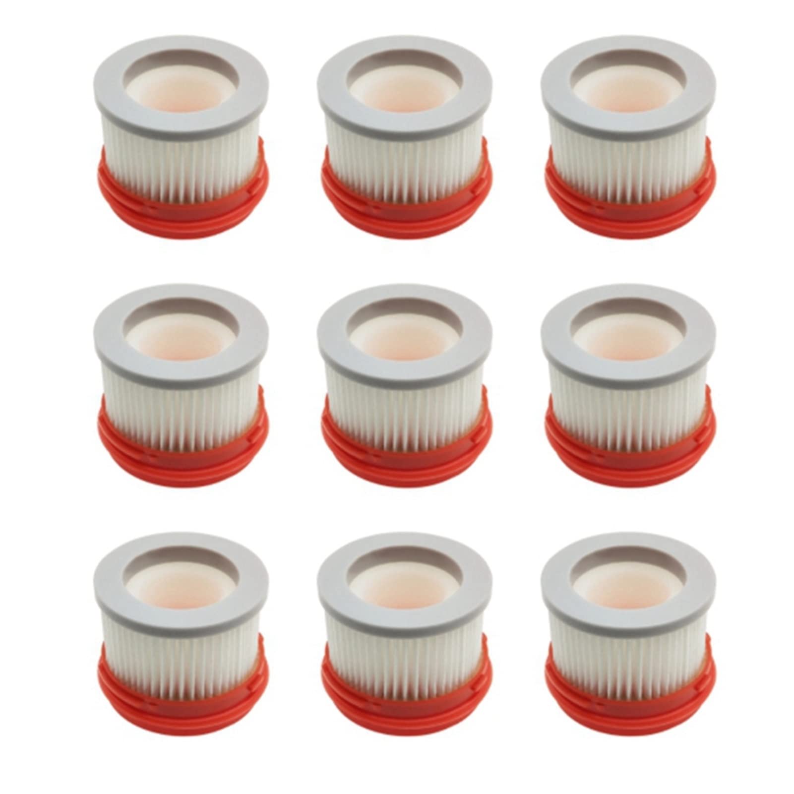 Segert HEPA Filter Replacement for Xiaomi Dreame V9 V9B V10 V11 Wireless Vacuum Cleaner - 9-Piece Floor Cleaning Kit (Red) | Compatible Vacuum Accessories for Pet Hair, Dust & Allergen Removal in Home Cleaning
