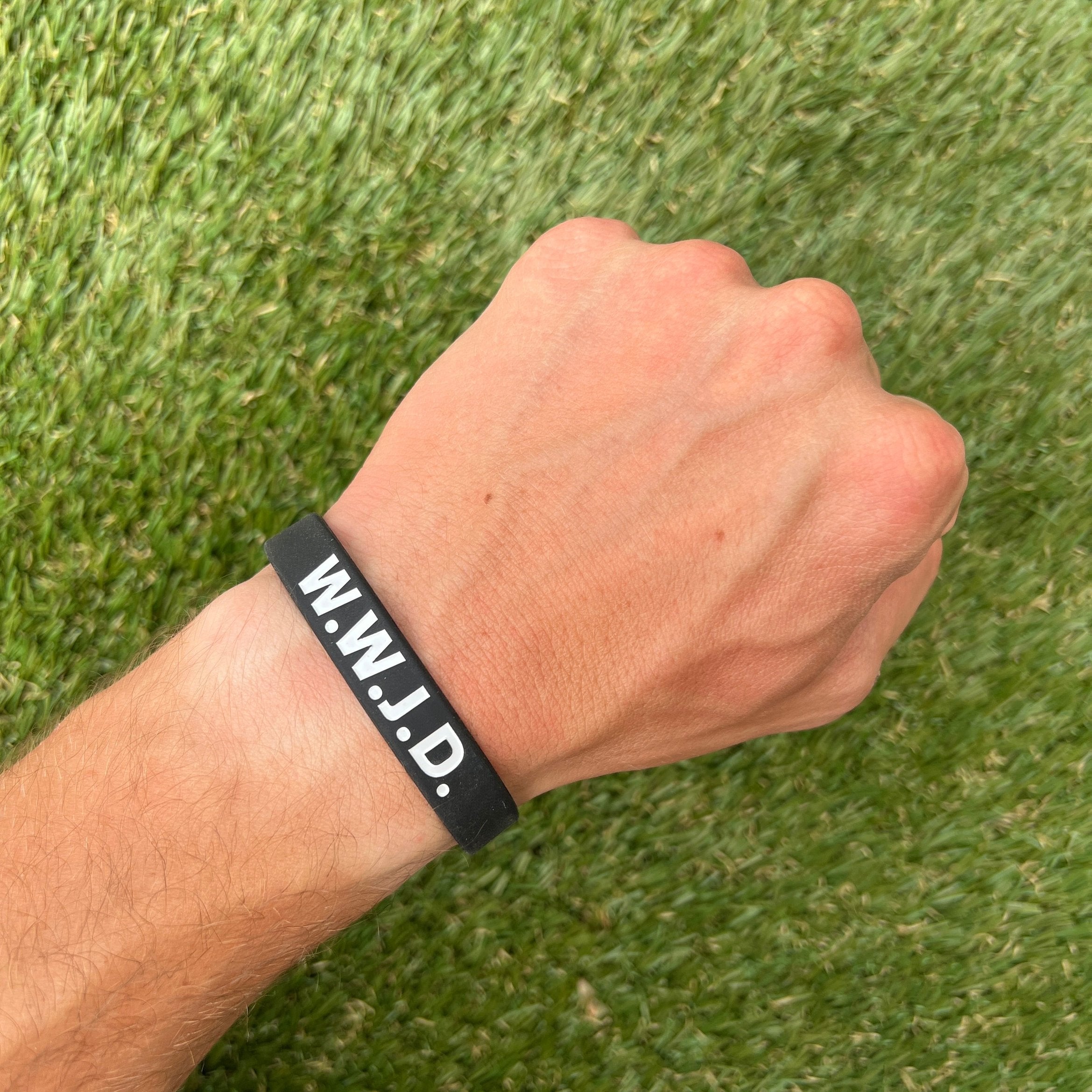 W.W.J.D. Wristband - Christian Silicone Bracelet for Men & Women - Inspirational Faith-Based Accessory - Perfect for Church, Bible Study & Daily Wear