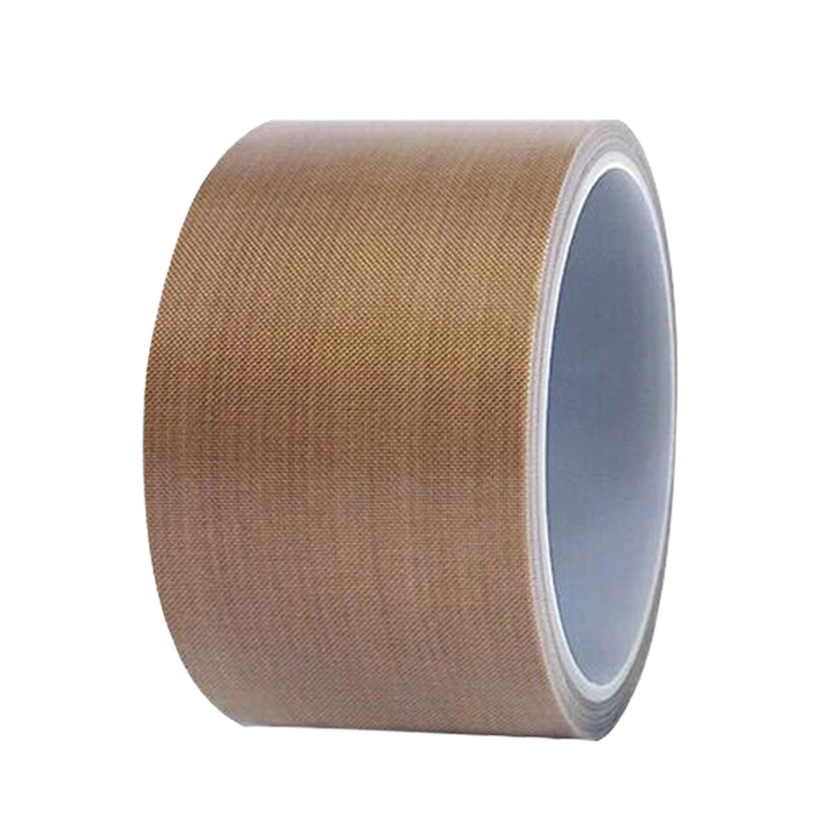 High Temperature Resistant PTFE Seal Tape - 0.13mm Thin Strong Adhesive Insulation Tape for Impulse Sealer, Food Packaging & Industrial Use