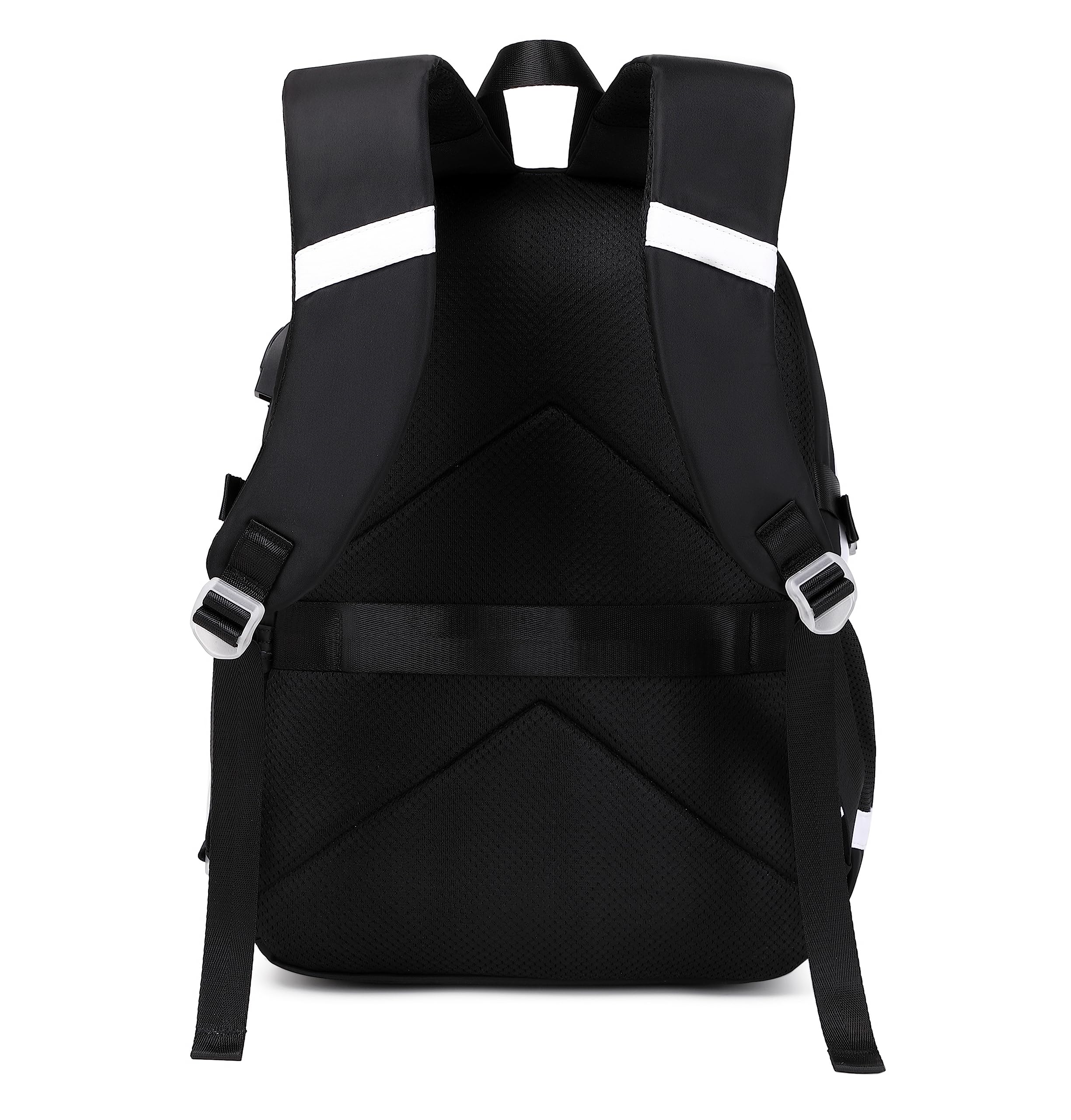 Cute Girls Backpack for School & College - Stylish Women's Bookbag with 15.6 Inch Laptop Compartment (Black) - Perfect for Daily Commute, Campus Life & Travel Accessories