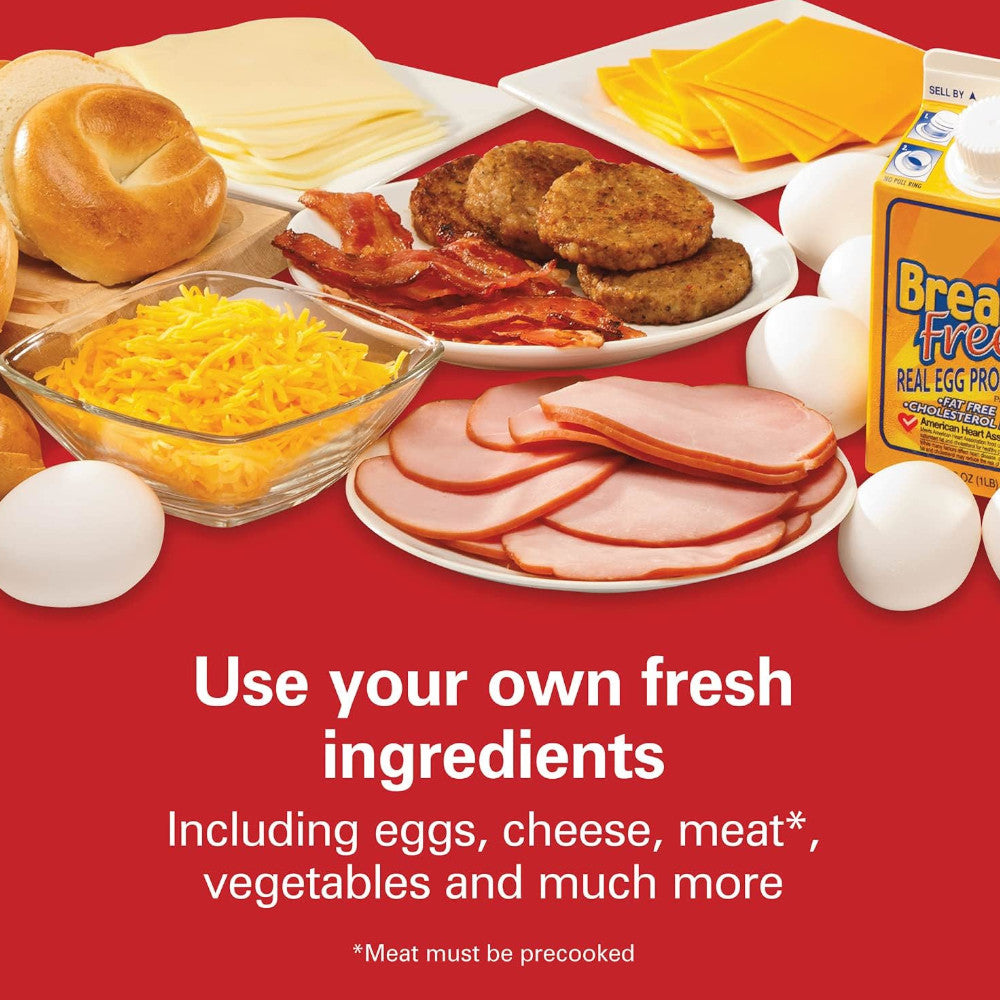 Hamilton Beach 25490C Dual Breakfast Sandwich Maker - Certified Refurbished with Home Essentials Warranty | Perfect for Quick Breakfasts, Sandwiches & Paninis at Home