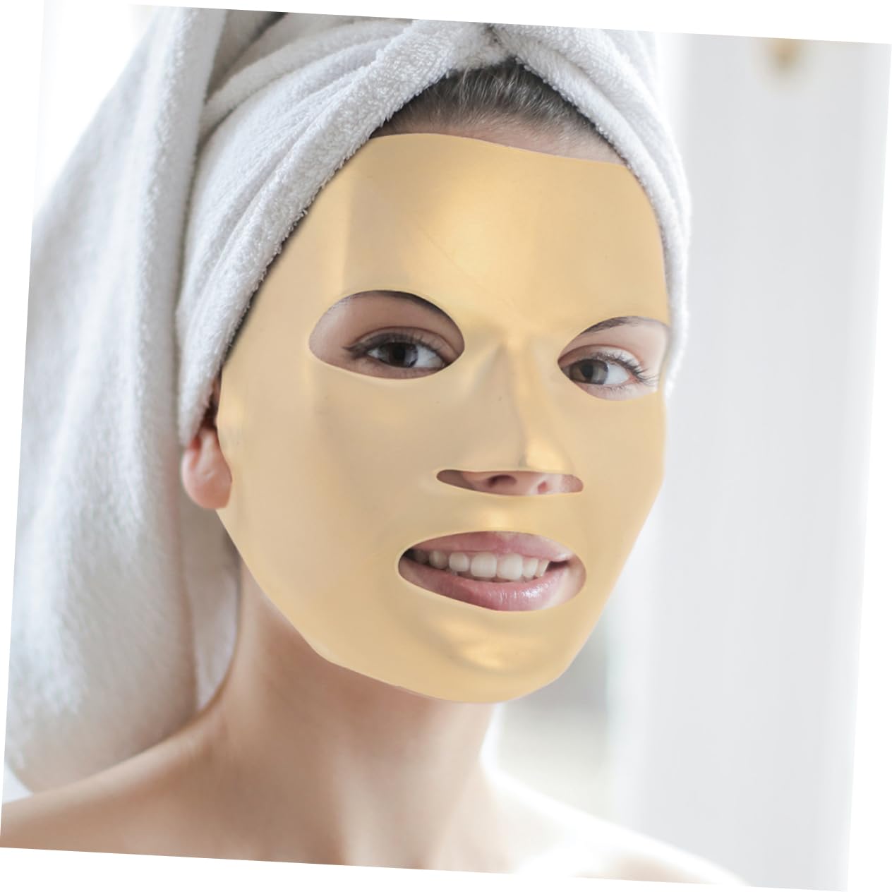 6-Piece Reusable Facial Mask Set - Sleep, Forehead, Lip & Brow Collagen Skincare Mask for Overnight Beauty Treatment | Hydrating Jelly Face Cover for Nighttime Skin Care Routine