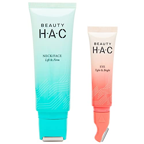 Holistic & Clinical Under Eye + Neck/Face Serum with Roller Applicator | Anti-Wrinkle Firming & Brightening Cream for Dark Circles, Fine Lines & Sagging Skin – Perfect for Nighttime Skincare Routine & Travel