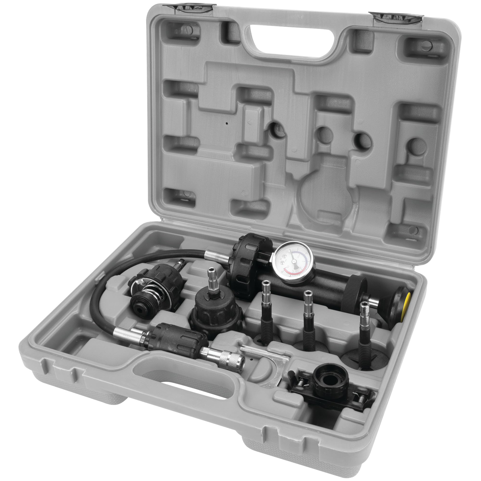 Performance Tool W89746 Radiator Pressure Test Kit - Professional Automotive Cooling System Diagnostic Tool for Cars & Trucks | Perfect for Mechanics & DIY Enthusiasts | Use for Leak Detection & Pressure Testing