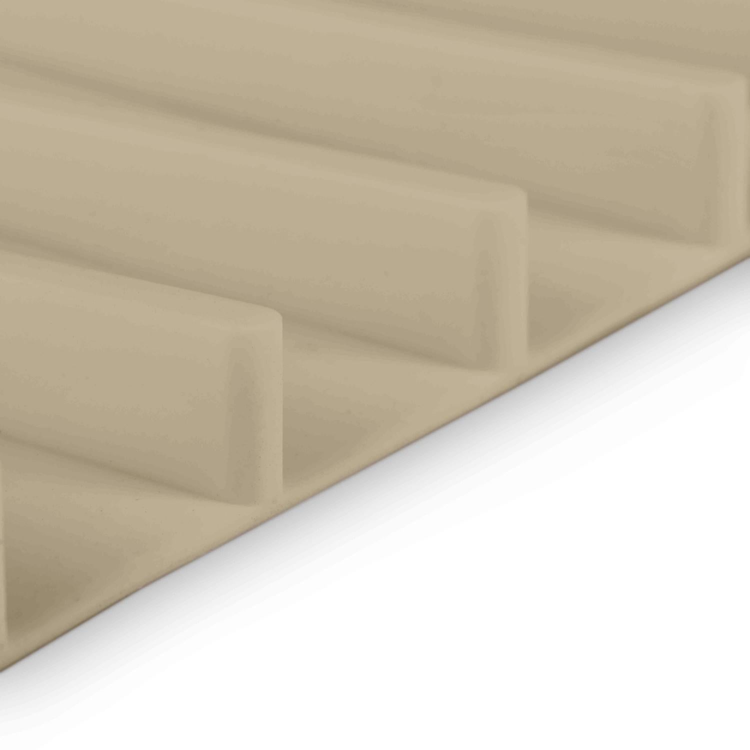 DESIGNSTUFF Premium Silicone Drying Mat - Sand Color | Non-Slip, Heat-Resistant Dish Drying Rack for Kitchen Countertops | Perfect for Drying Dishes, Fruits, Vegetables & Craft Projects
