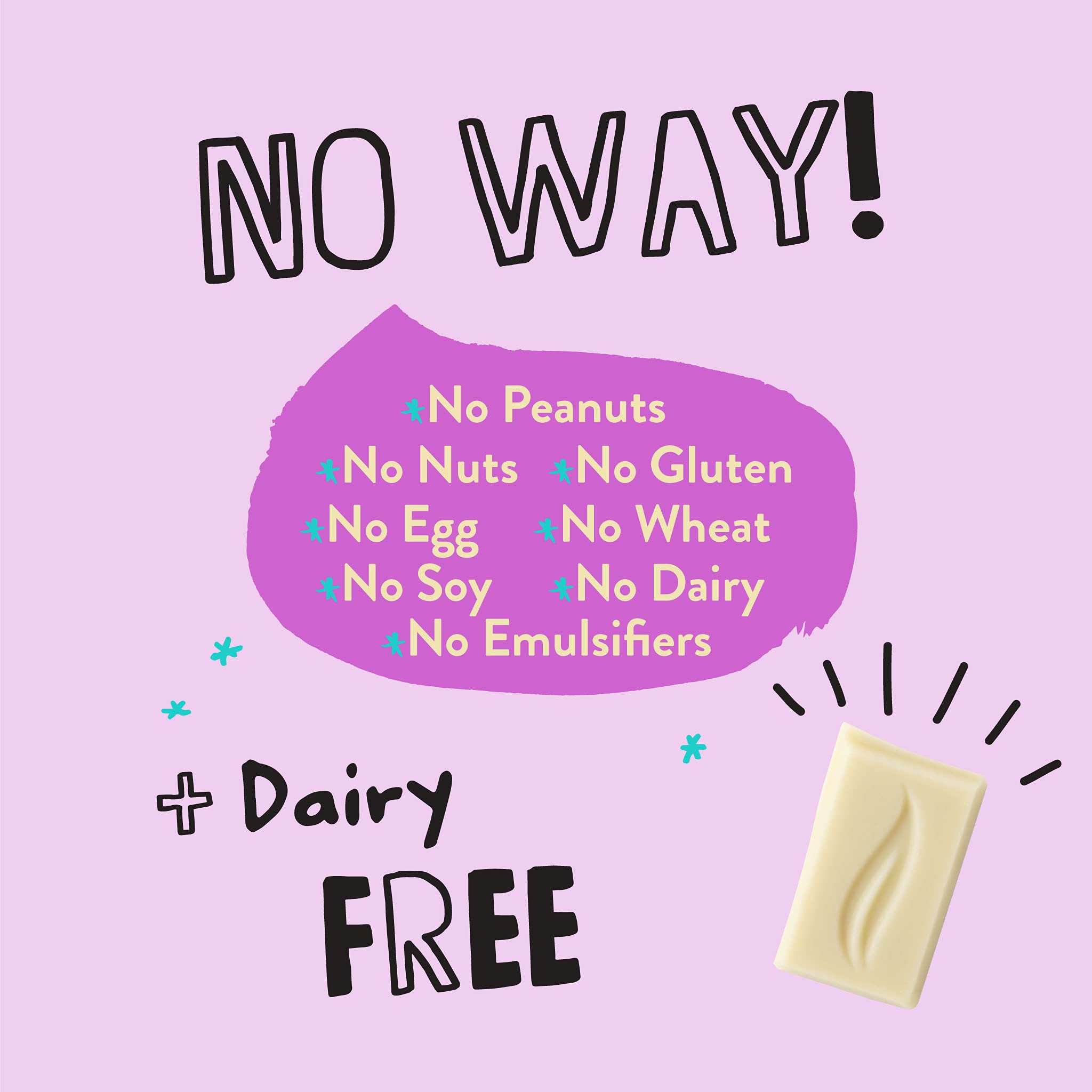Organic White Chocolate Bars - Pascha Non-GMO, Gluten-Free, UTZ Certified (Pack of 5) | Perfect for Baking, Gifts & Healthy Snacking