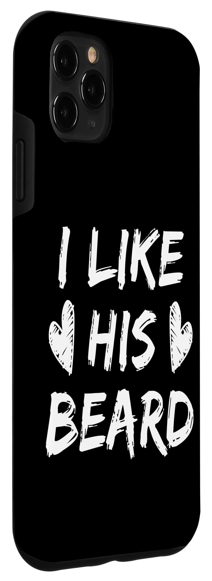iPhone 11 Pro Max Matching Couple Cases Set - His & Hers Phone Covers with 'I Like His Beard' Design - Perfect for Anniversaries, Valentine's Day & Romantic Gifts