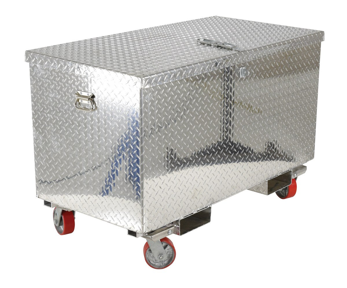 Durable Aluminum Tread Plate Portable Tool Box - Heavy Duty Storage for Tools & Equipment | Perfect for Construction, Automotive & DIY Projects