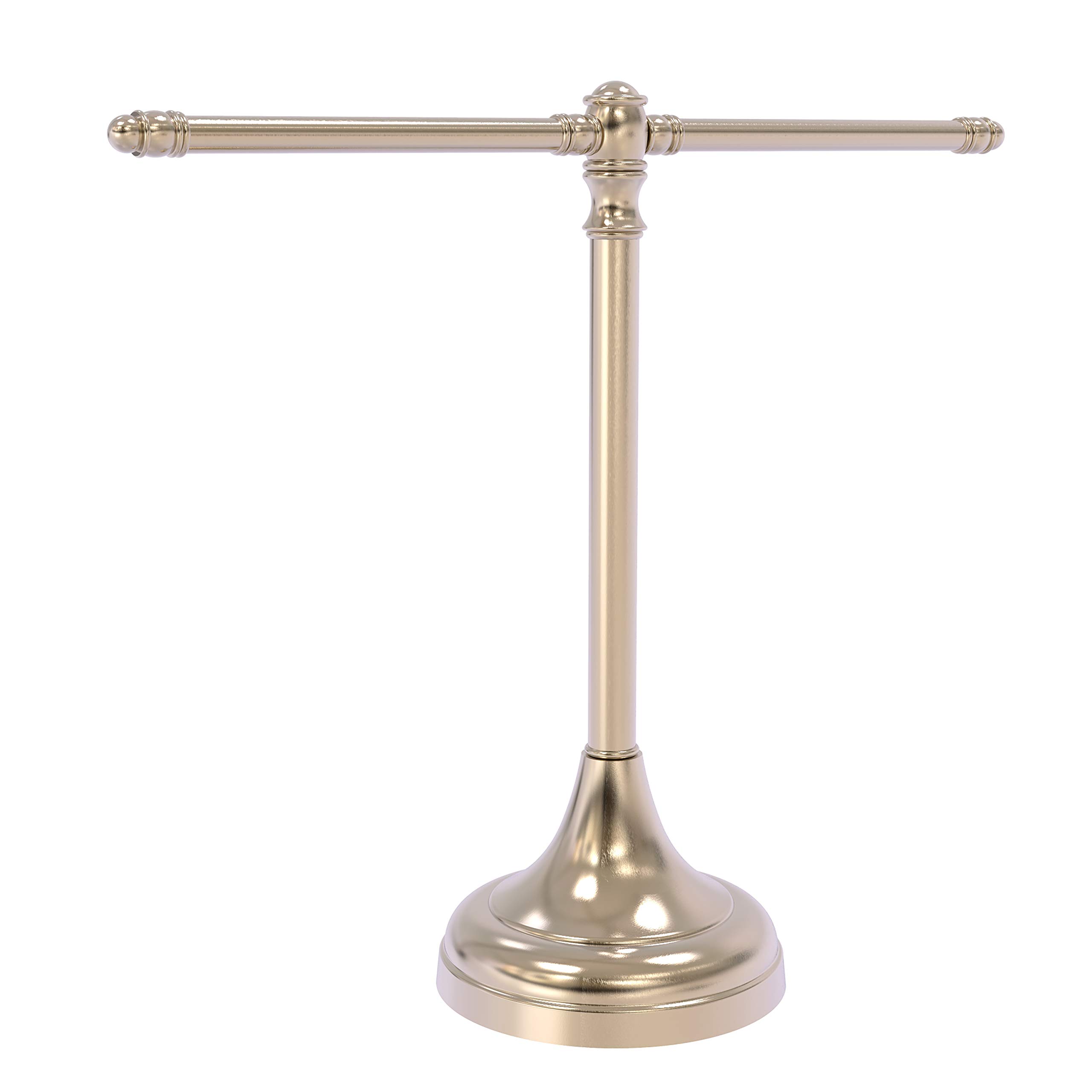 Allied Brass CL-11-PEW Carolina Collection Antique Pewter Guest Towel Stand - Elegant Bathroom Decor for Powder Rooms & Guest Bathrooms