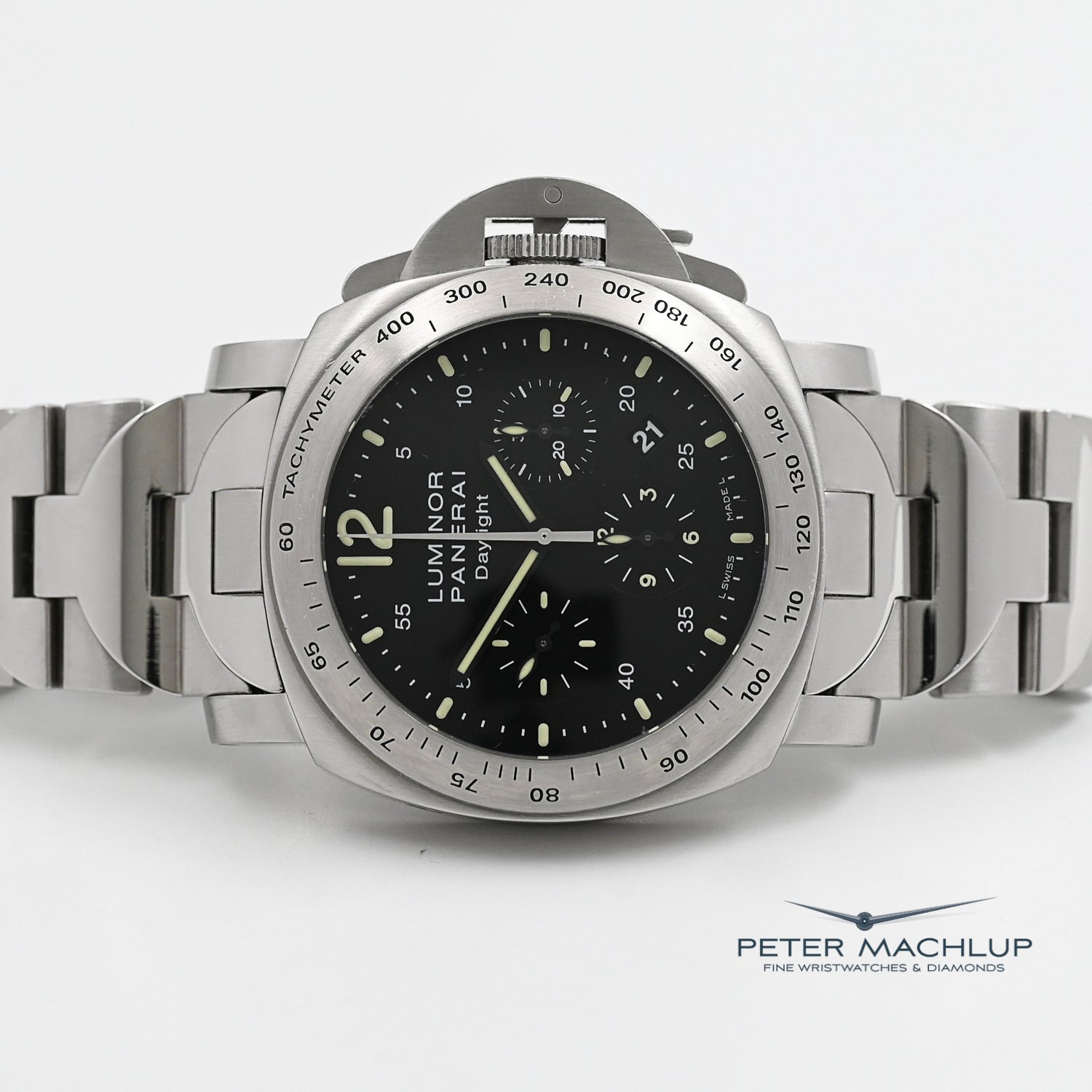 Panerai Luminor 44mm Daylight Chronograph Men's Watch - Luxury Automatic Diver Timepiece for Business, Diving & Special Occasions