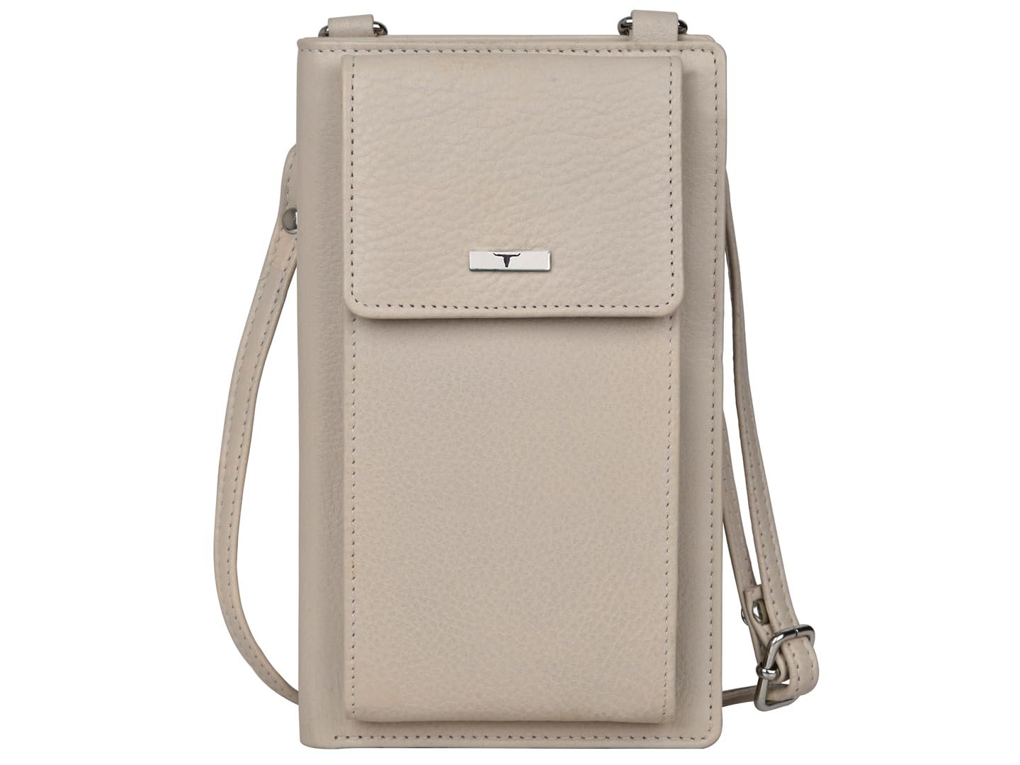 URBAN FOREST Ruby Beige Leather Sling Wallet for Women - Crossbody Phone Purse with Card Slots - Perfect for Travel, Shopping & Daily Essentials