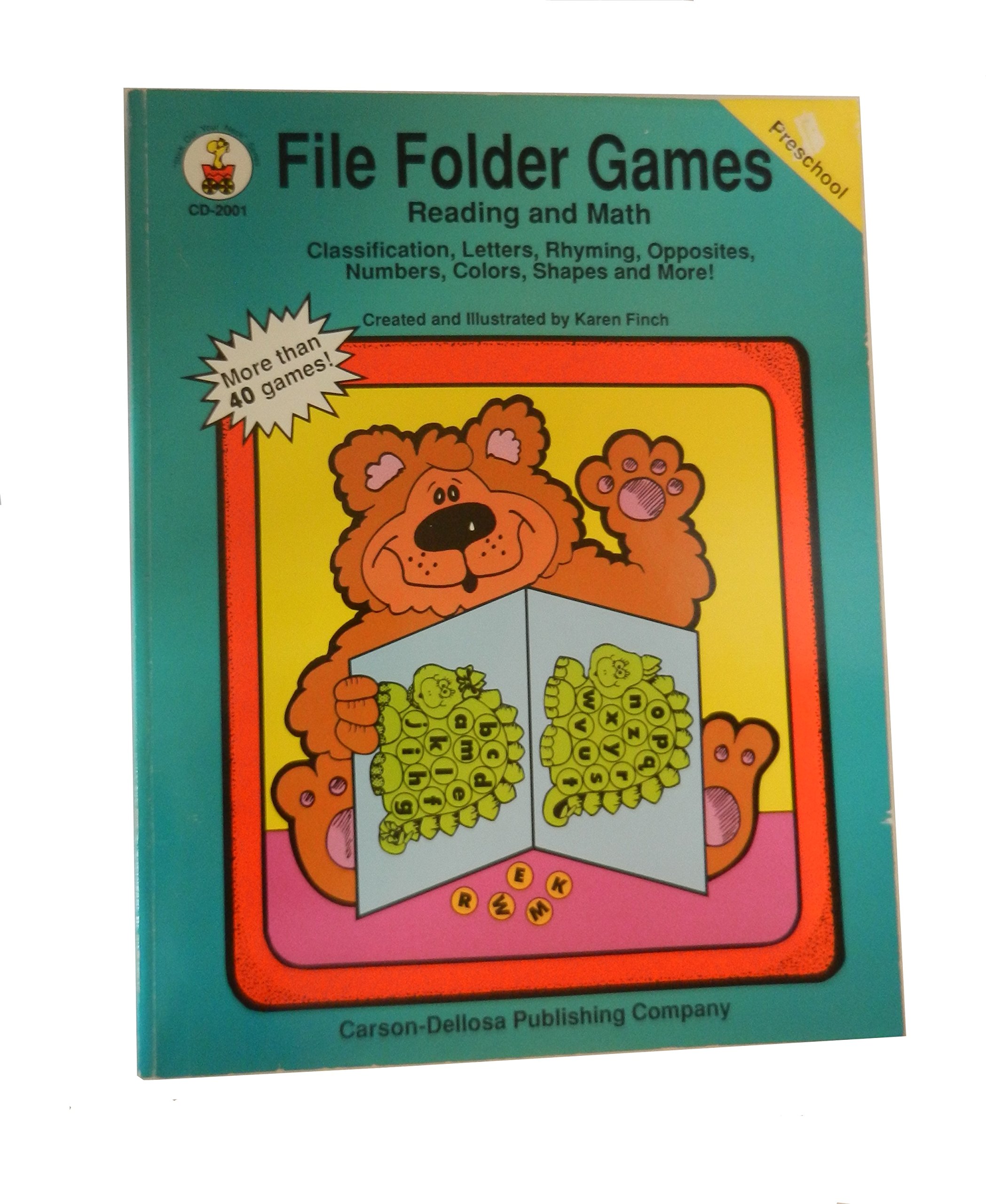 Educational File Folder Games for Kids - Reading & Math Learning Activities - Perfect for Classroom, Homeschool & Fun Learning at Home