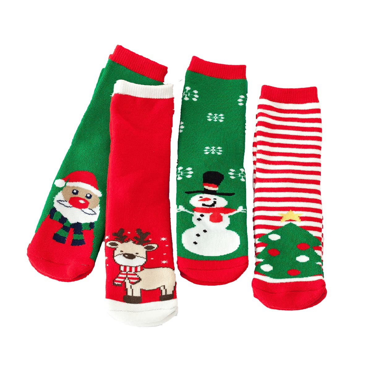 YXBQueen Christmas Socks for Kids - Cozy Fuzzy Holiday Crew Socks for Toddlers, Baby Girls & Boys - Soft Cotton Christmas Stocking Stuffers - Perfect for Xmas Parties, Family Gatherings & Winter Celebrations