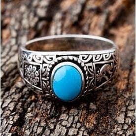 Turquoise Kokopelli Sterling Silver Ring - Native American Southwest Jewelry for Women & Men - Perfect for Boho, Festival & Everyday Wear