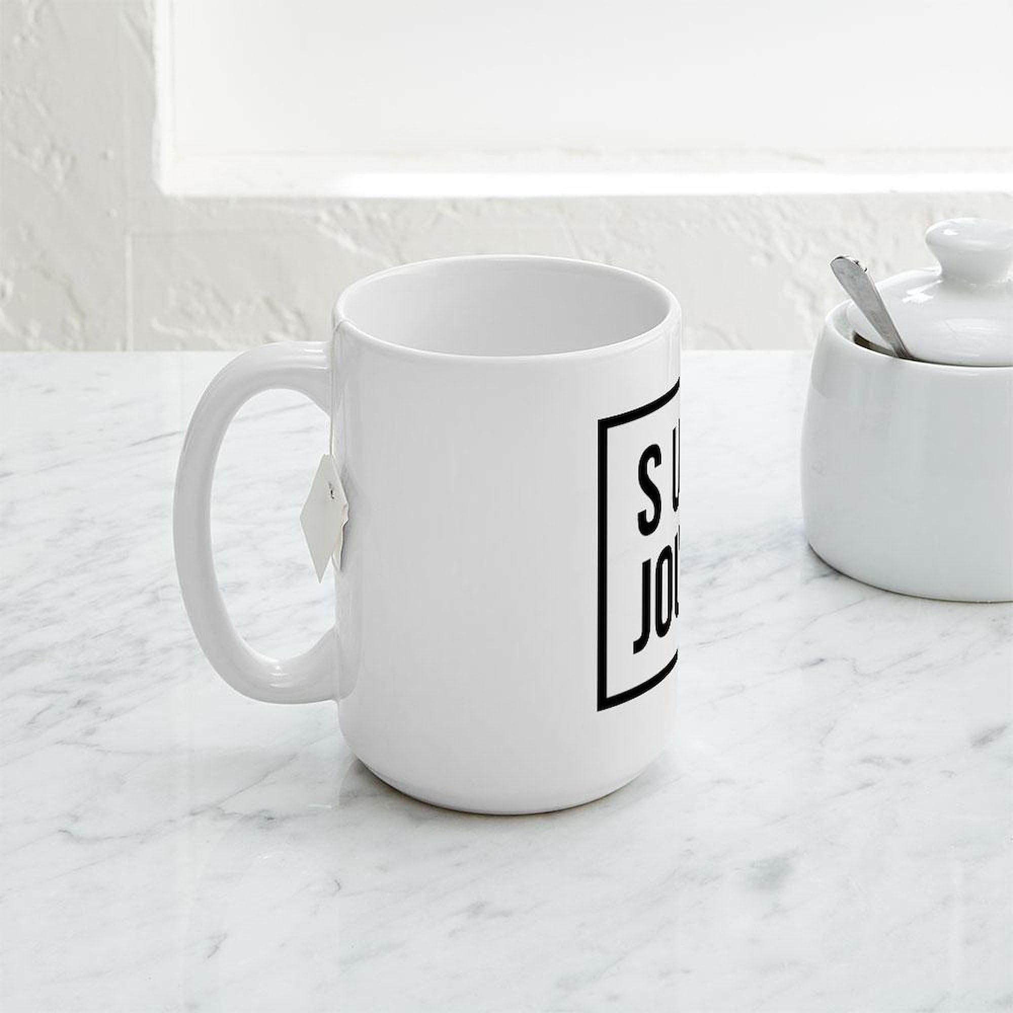 Support Journalism 15 oz (444 ml) Ceramic Coffee Mug - Perfect for Tea, Hot Chocolate & Office Use - Inspirational Gift for Reporters & Writers