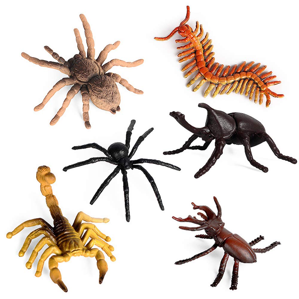 12 PCS Realistic Plastic Insect Figures - Wildlife Animal Bug Toys for Kids, Halloween Party Favors, School Projects & Educational Play | Perfect for Toddlers, Collectors & Science Learning