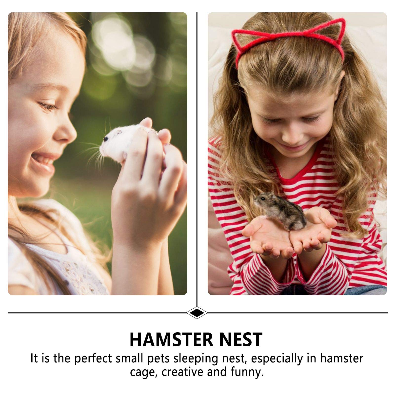 Mini Hamster House - Cozy Pet Sleeping Bed for Hedgehogs & Small Pets - Perfect for Play & Rest