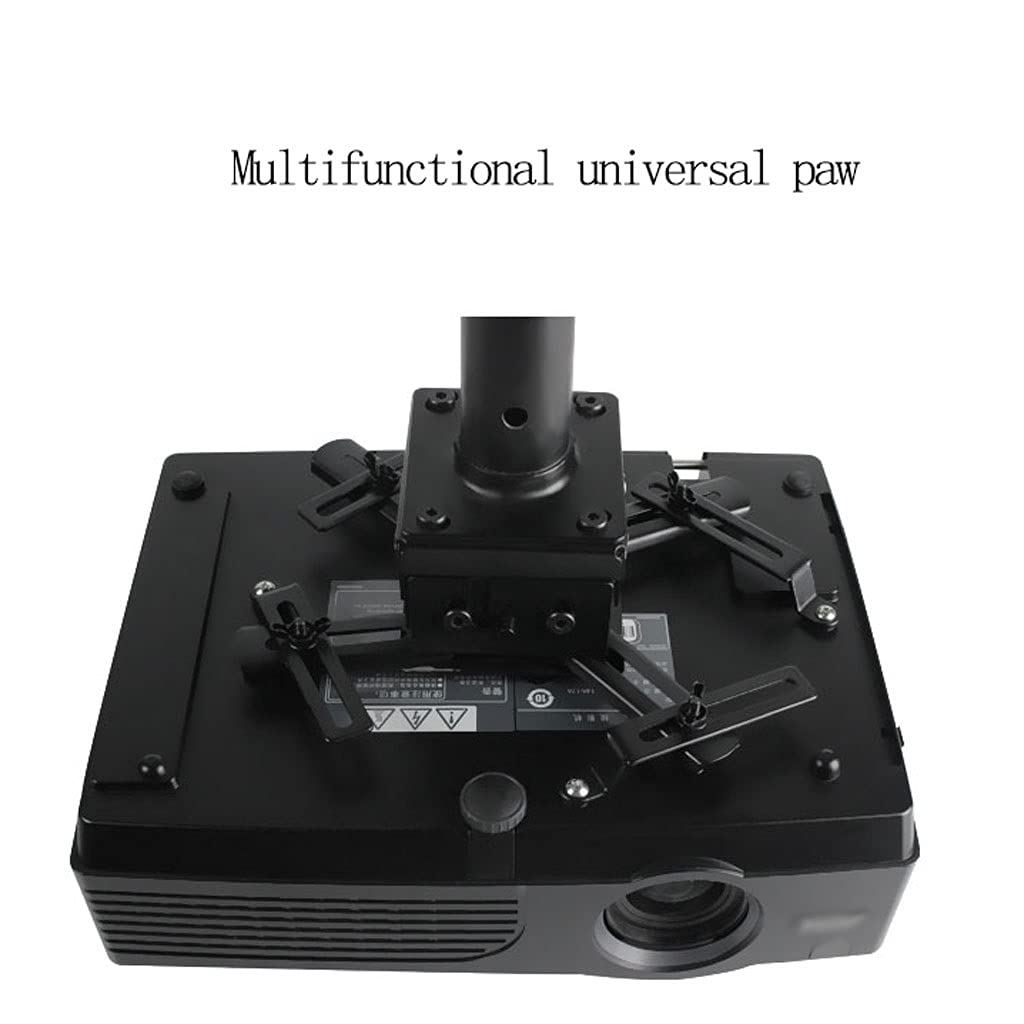 Universal Ceiling Projector Mount Bracket - Adjustable Height & Angle, 55.11lb Load Capacity - White | Perfect for Home Theater, Office Presentations & Classroom Projectors