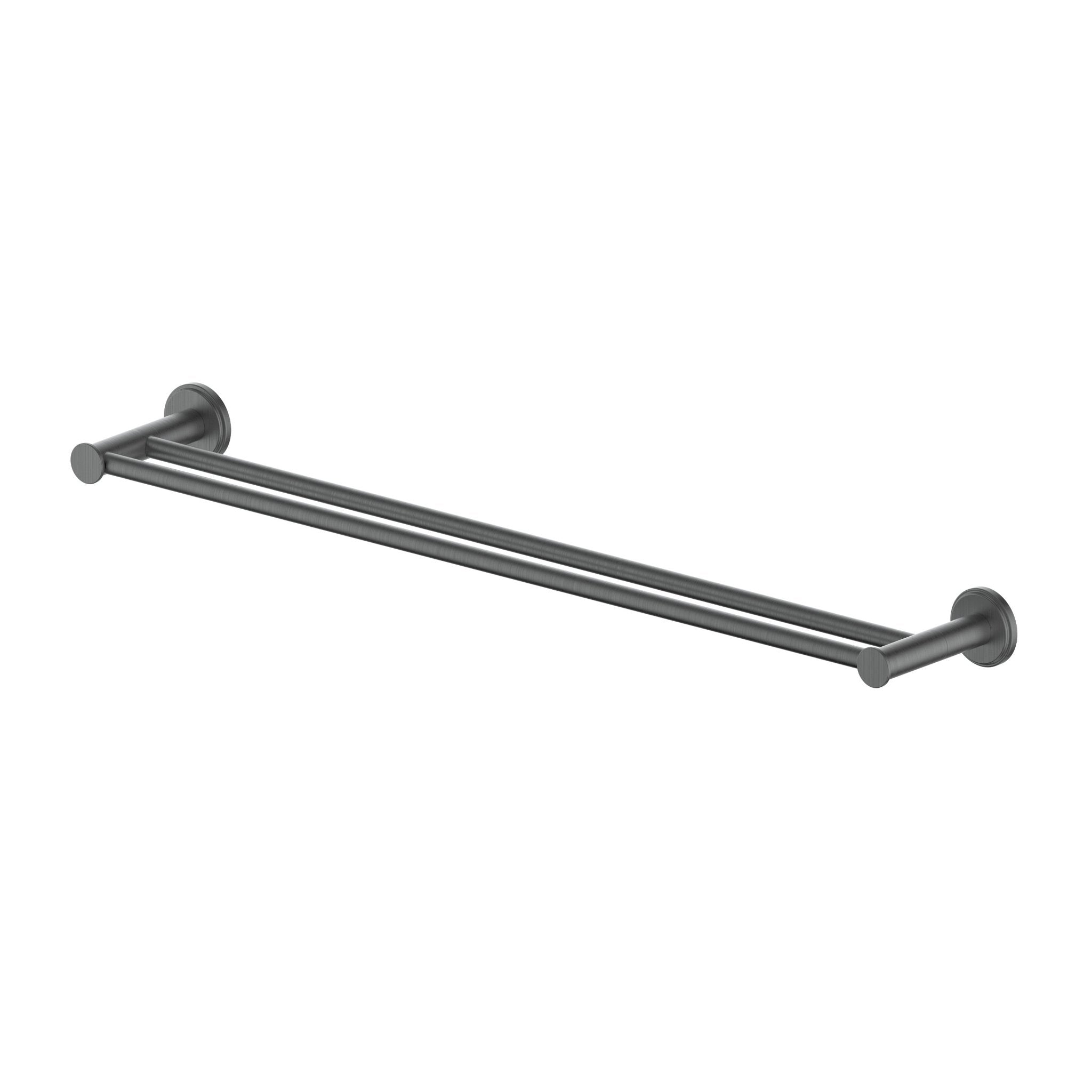 ZLINE El Dorado Double Towel Rail in Gun Metal - Heavy Duty Bathroom Towel Holder for Spa, Hotel & Luxury Home Decor (ELD TRD GM)