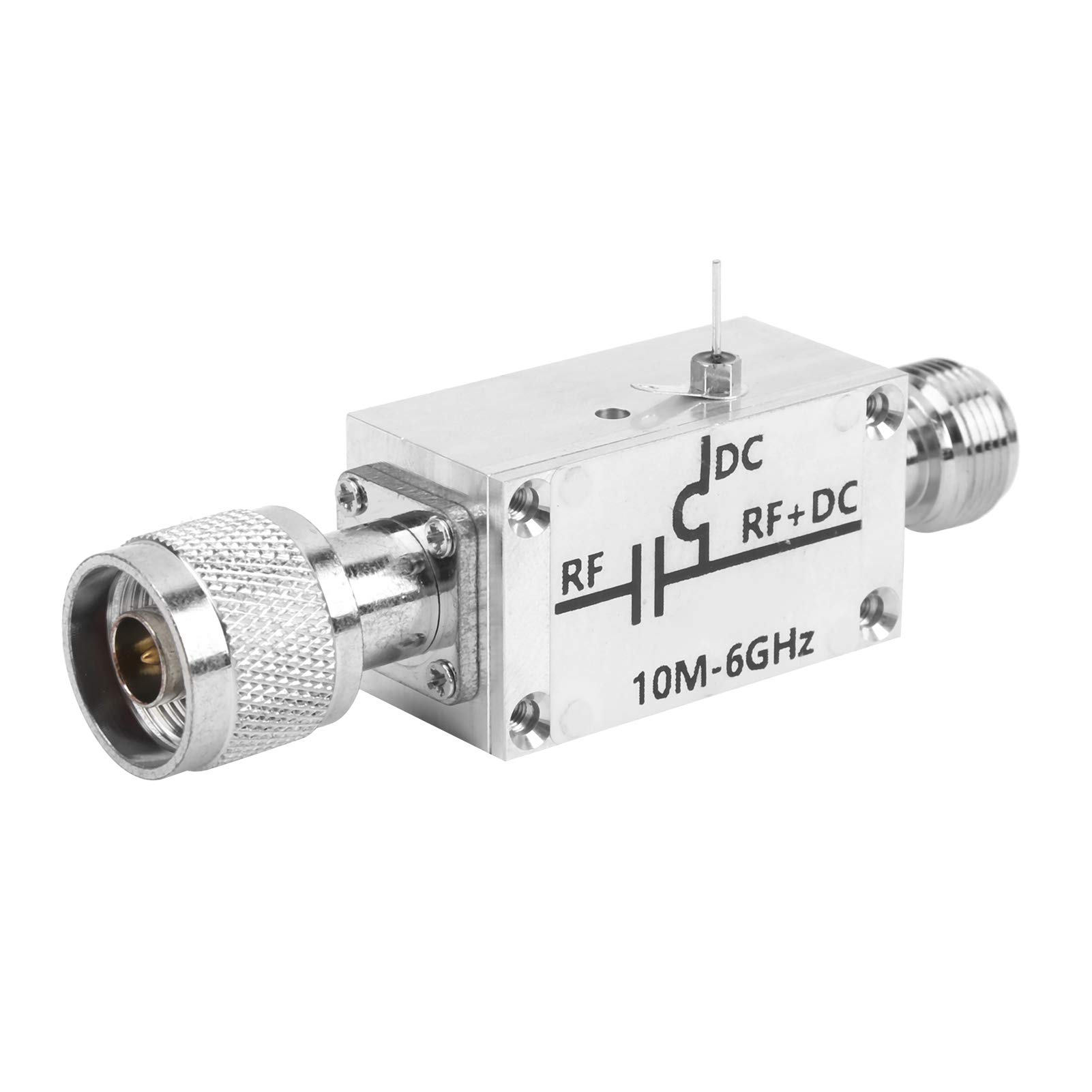 10MHz-6GHz RF Broadband Amplifier with Aluminium Alloy Bias Tee - High Power Ham Radio Booster for Enhanced Signal Strength | Perfect for Amateur Radio, CB Radio & RF Feeder DC Blocking Applications