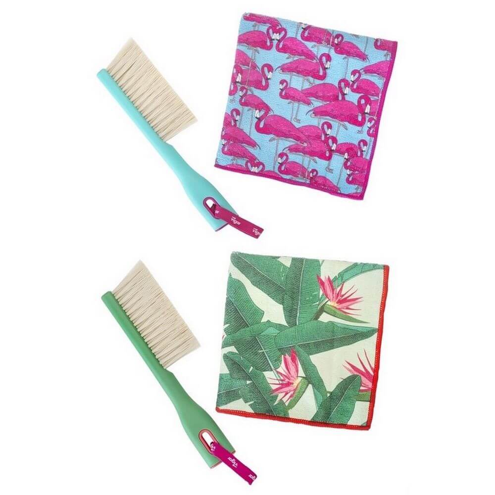 Premium Quick-Dry Beach Towel & Sand Brush Set - Soft, Absorbent & Lightweight for Pool, Beach, Travel & Outdoor Activities