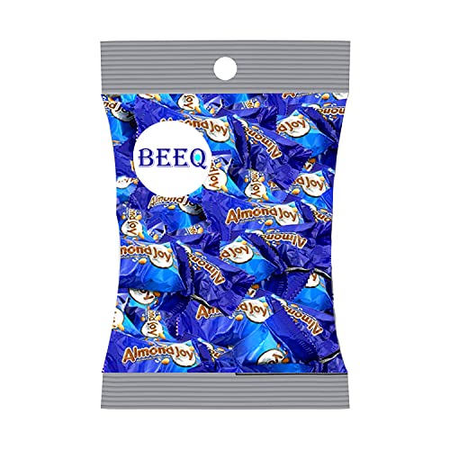 BEEQ Almond Joy Fun Size Candy Bars - Milk Chocolate Coconut Almond Candy, 20lb Bulk Pack - Perfect for Halloween, Christmas, Party Favors & Office Snacks