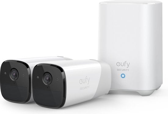 EufyCam 2 Pro Wireless Security Camera System with 2 Cameras & HomeBase 2 - 4K Resolution, AI Detection, 365-Day Battery Life for Home & Business Surveillance