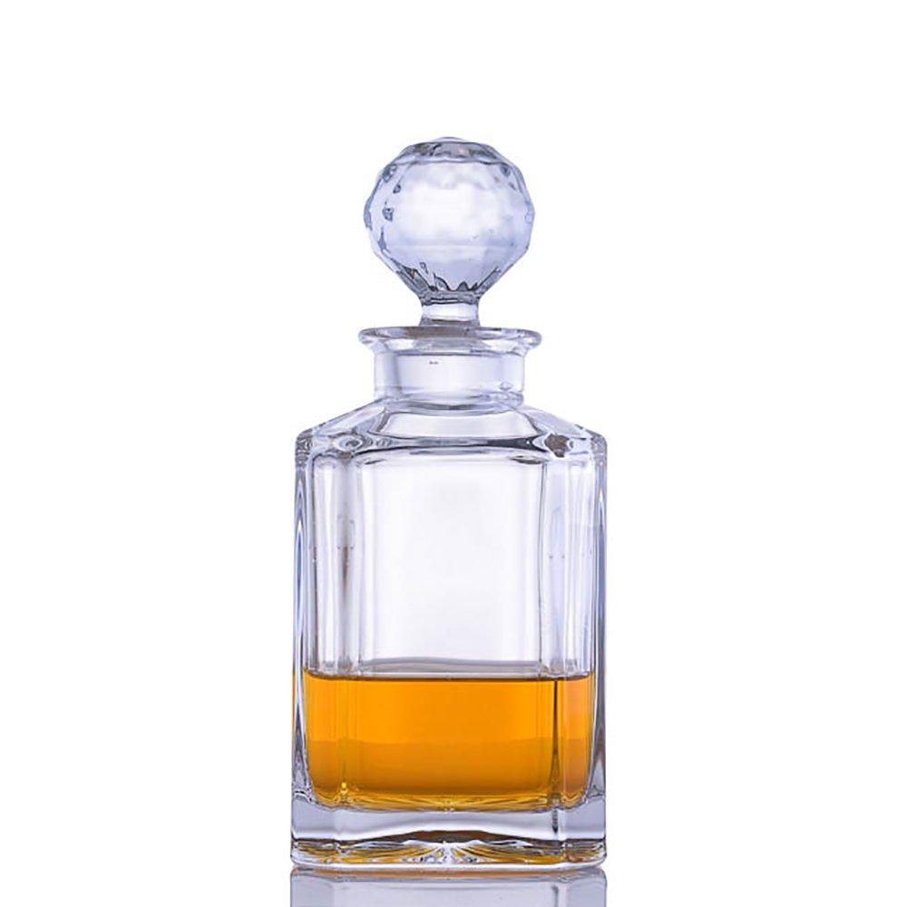 Premium Crystal Whiskey Decanter Set with 2 Highball Glasses - 3-Piece Luxury Barware for Scotch, Bourbon & Liquor - Perfect for Home Bars, Gifts & Entertaining