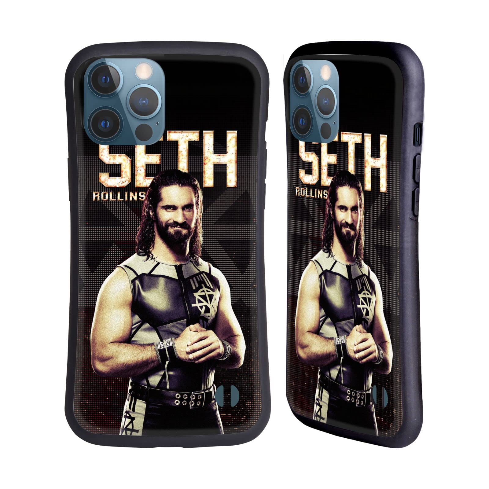 Official WWE Seth Rollins iPhone 13 Pro Max Case - Licensed Hybrid Protective Cover for Apple iPhone 13 Pro Max - Perfect for WWE Fans, Sports Enthusiasts & Daily Use