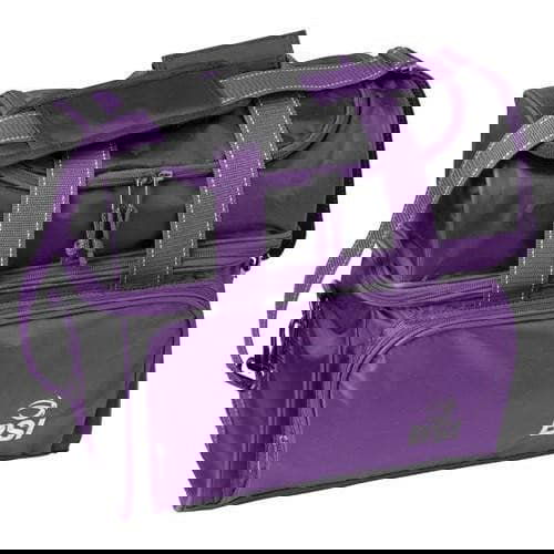 BSI Taxi Single Tote Bowling Bag - Purple & Black - Perfect for Bowling League, Travel & Gym Accessories Storage
